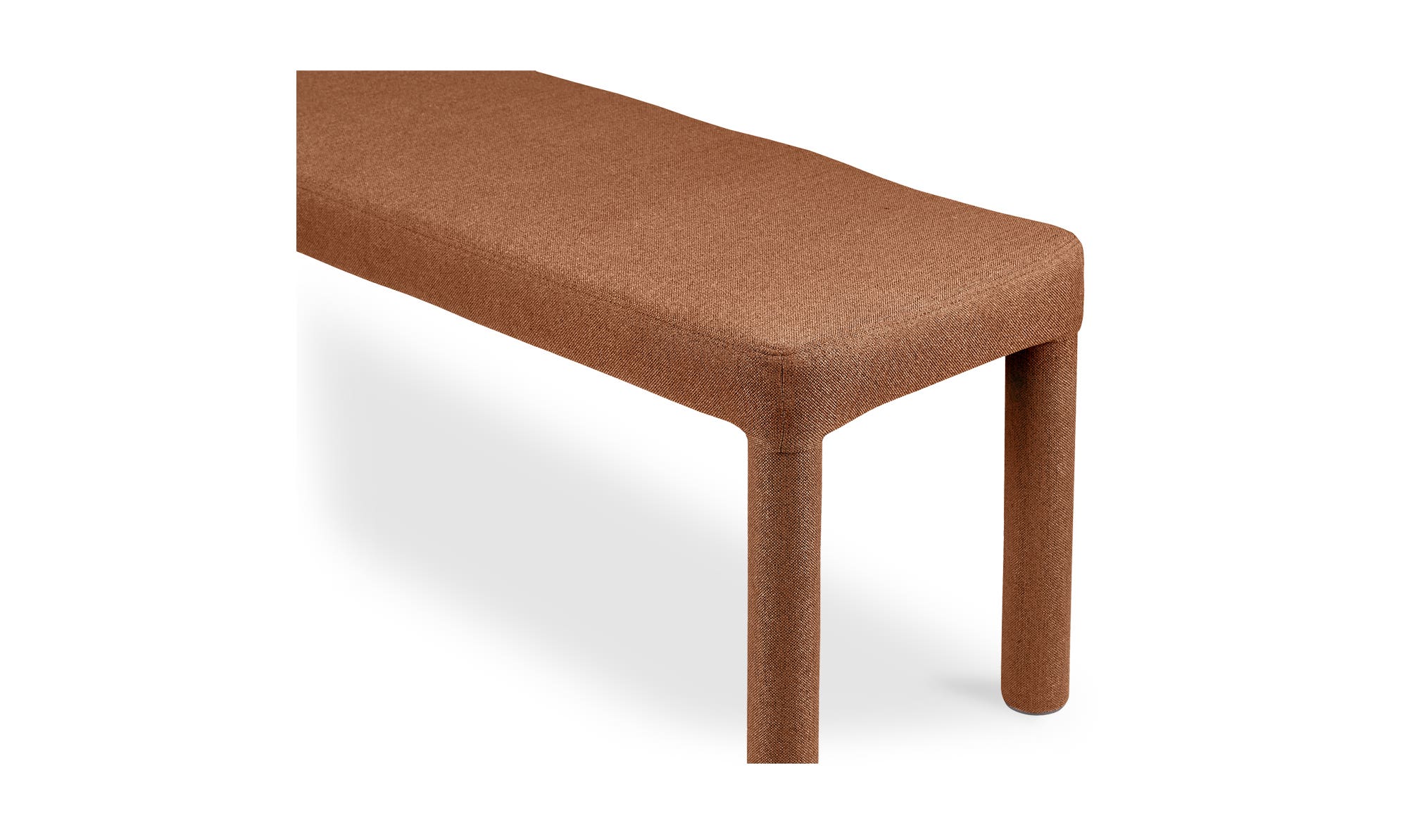 Moe's Place Contemporary Dining Bench - Rust