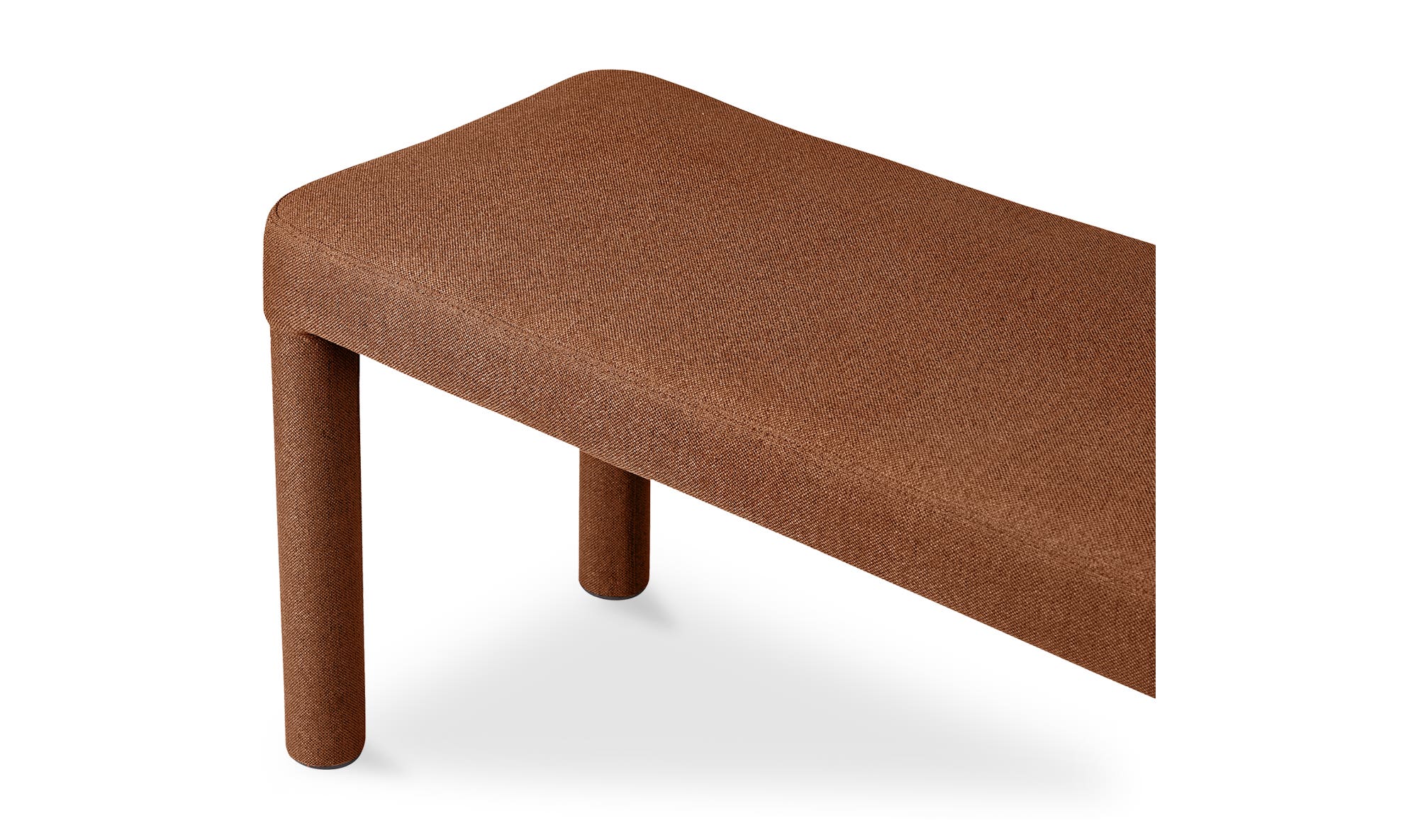 Moe's Place Contemporary Dining Bench - Rust