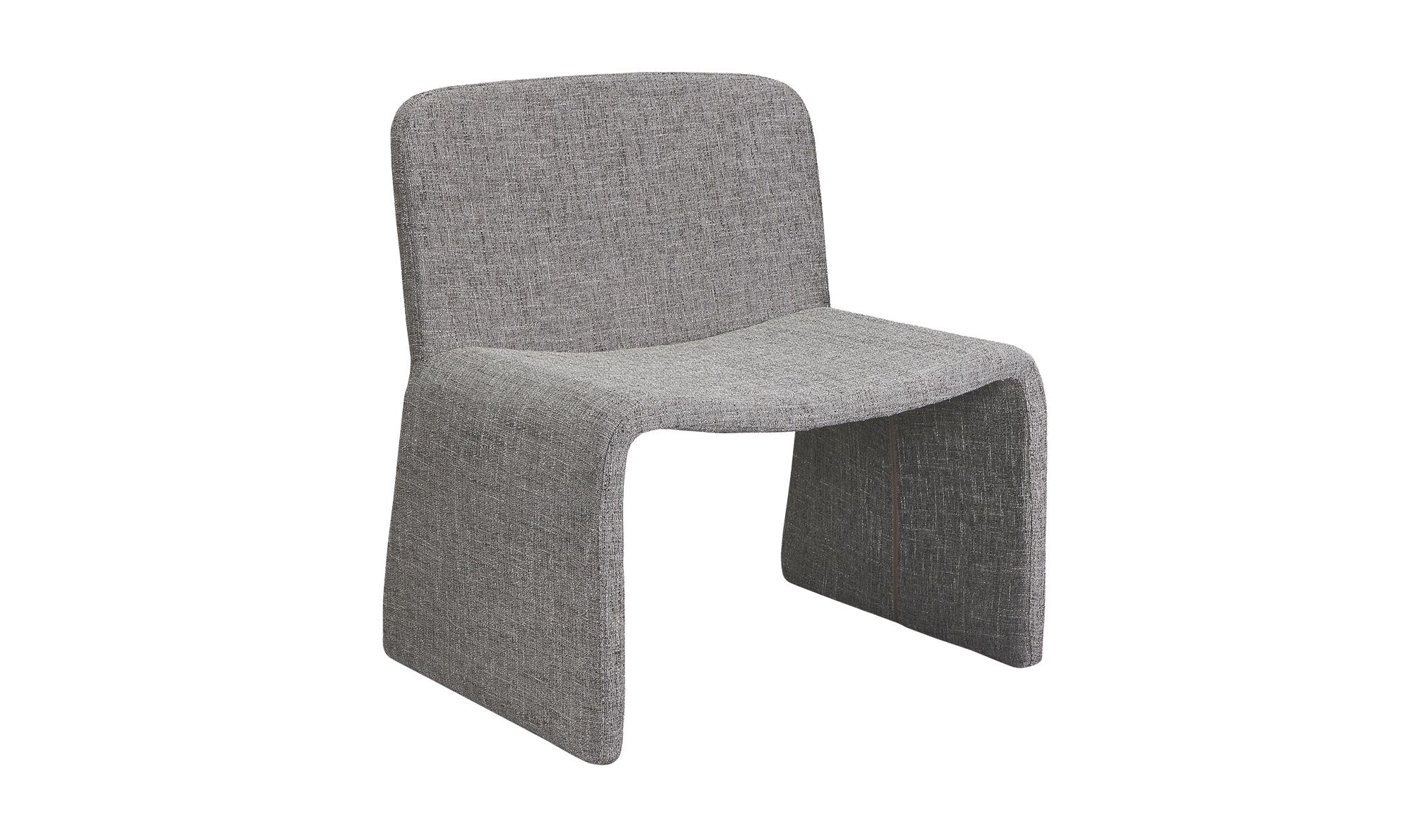 Moe's Ella Contemporary Accent Chair - Heather Gray