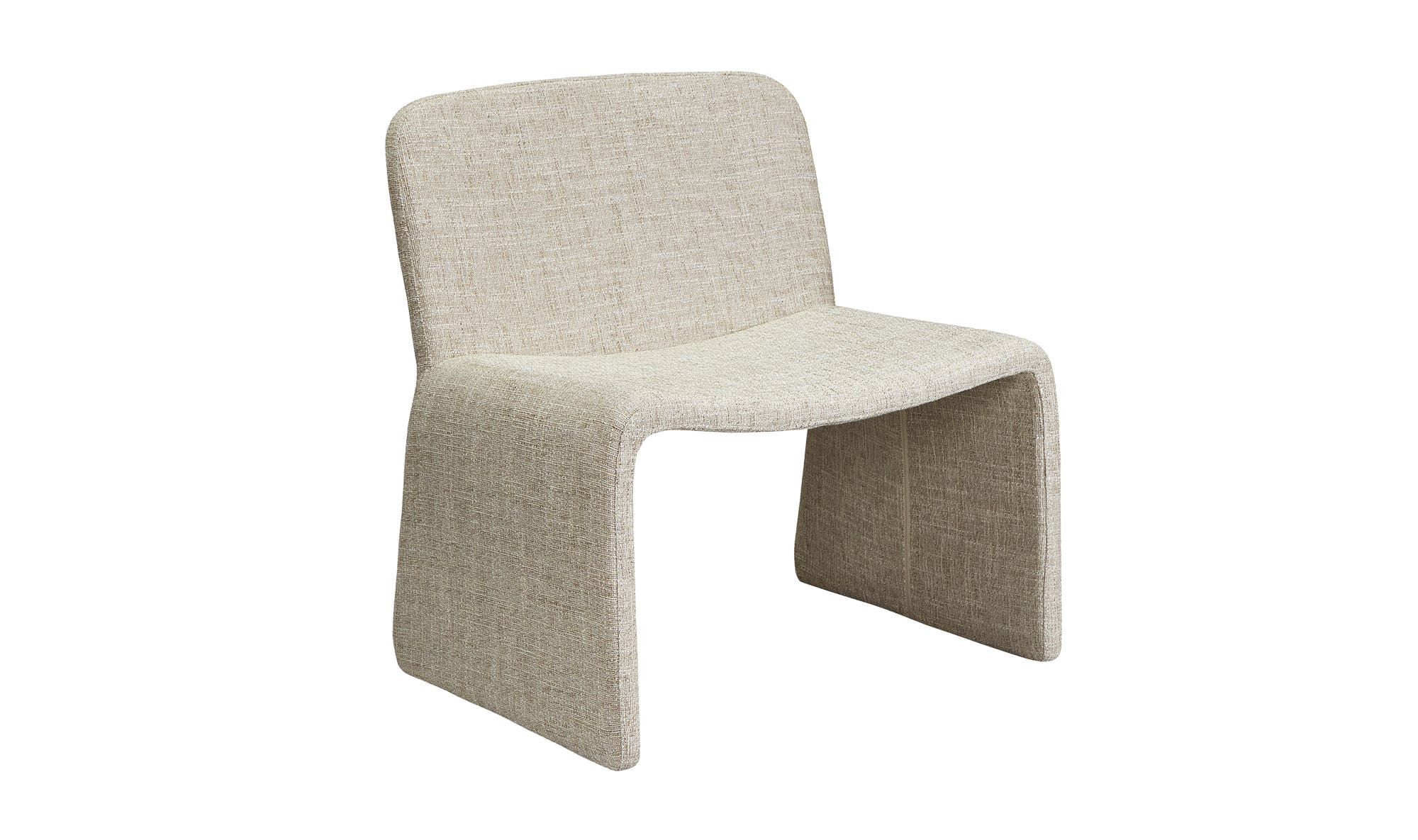 Moe's™ Ella Contemporary Accent Chair - Heather Beige