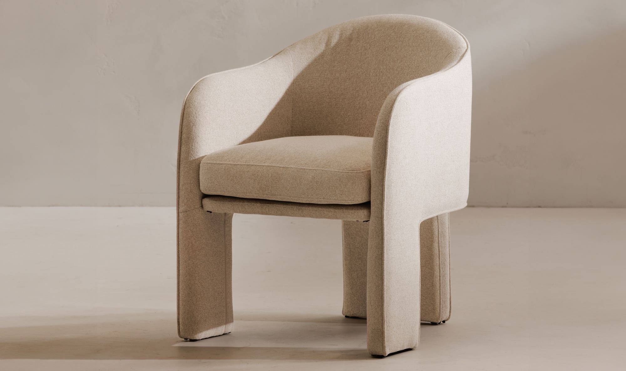 Moe's Clara Contemporary Dining Chair - Beige