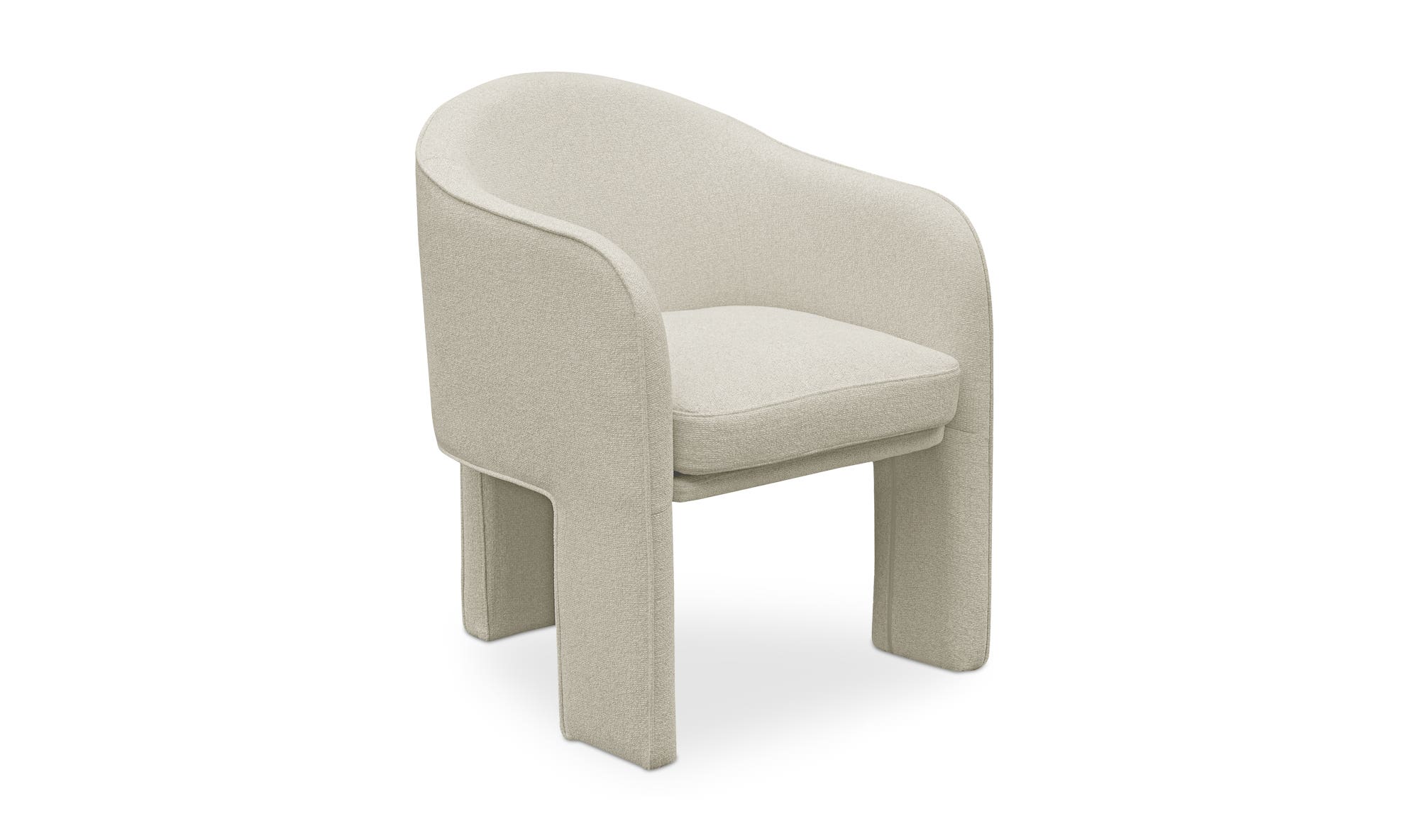 Moe's Clara Contemporary Dining Chair - Beige