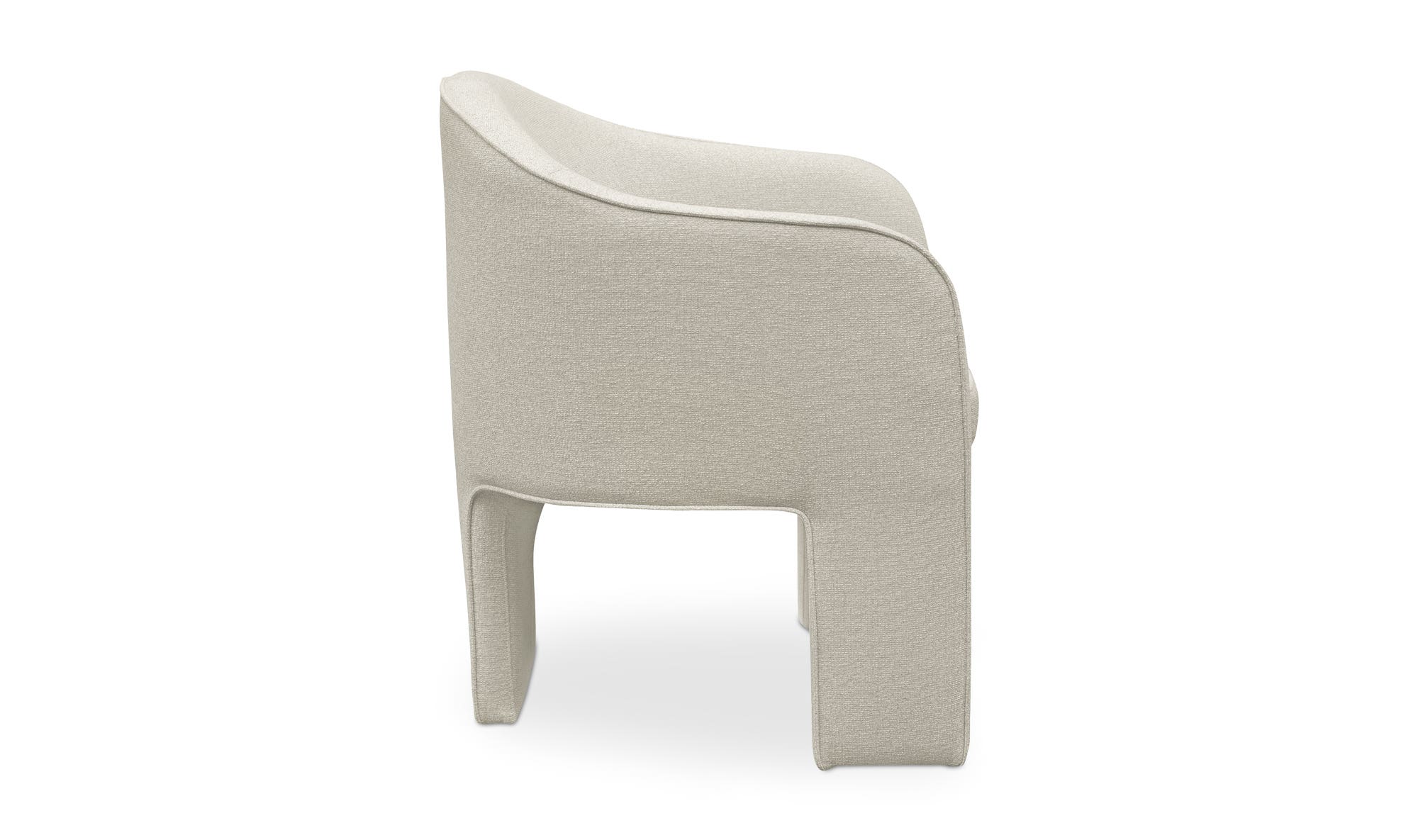 Moe's Clara Contemporary Dining Chair - Beige