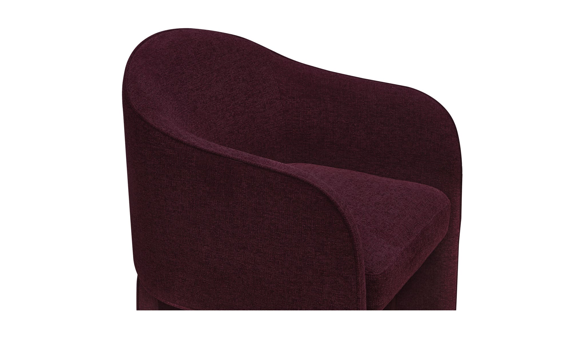 Moe's Clara Contemporary Dining Chair - Plum