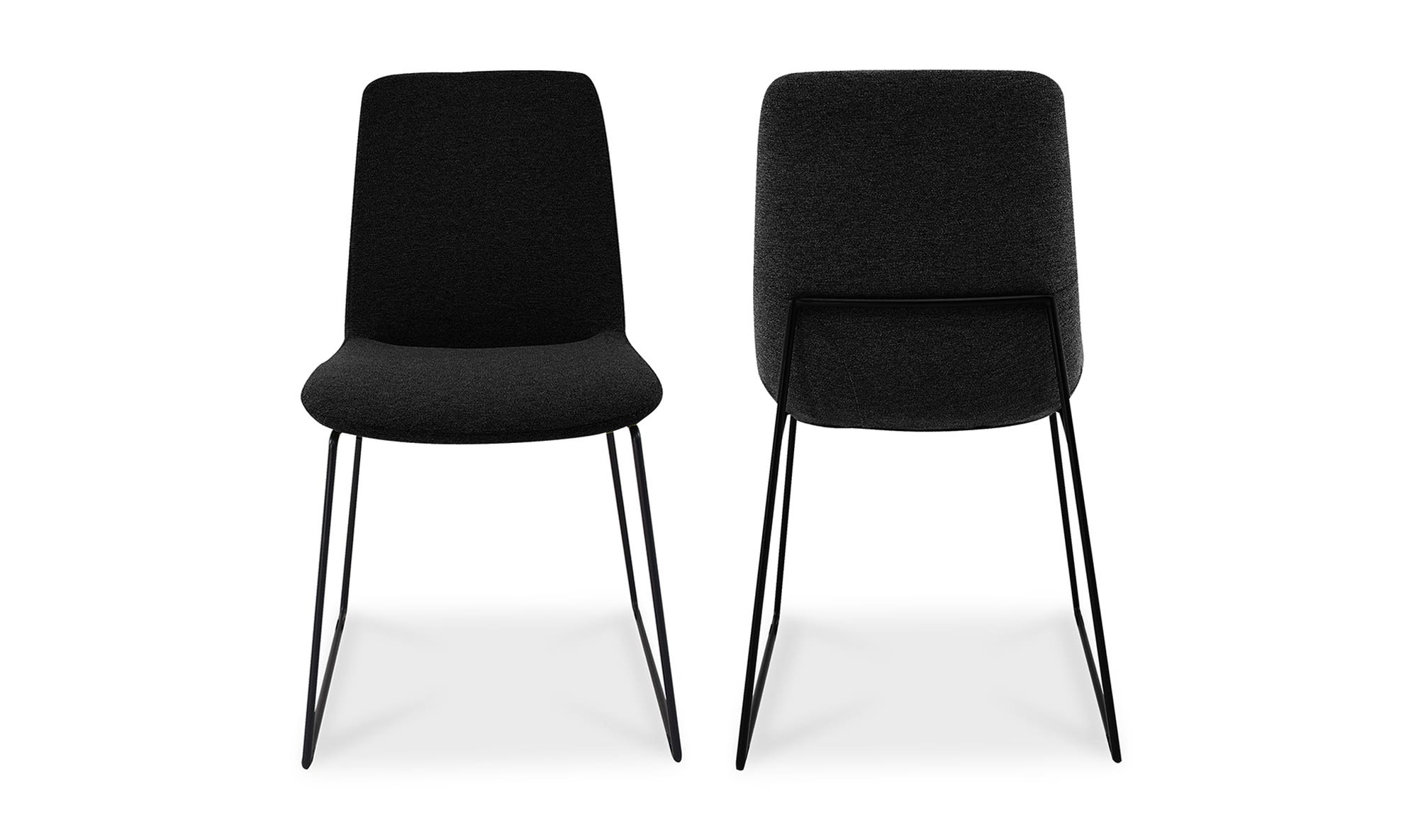 Moe's Ruth Contemporary Dining Chair Set of 2 - Black