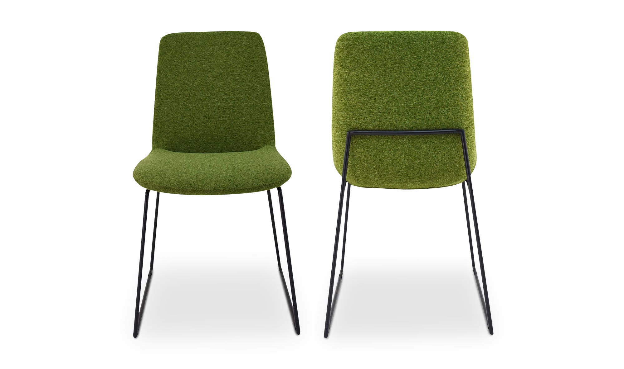 Moe's Ruth Contemporary Dining Chair Set of 2 - Green