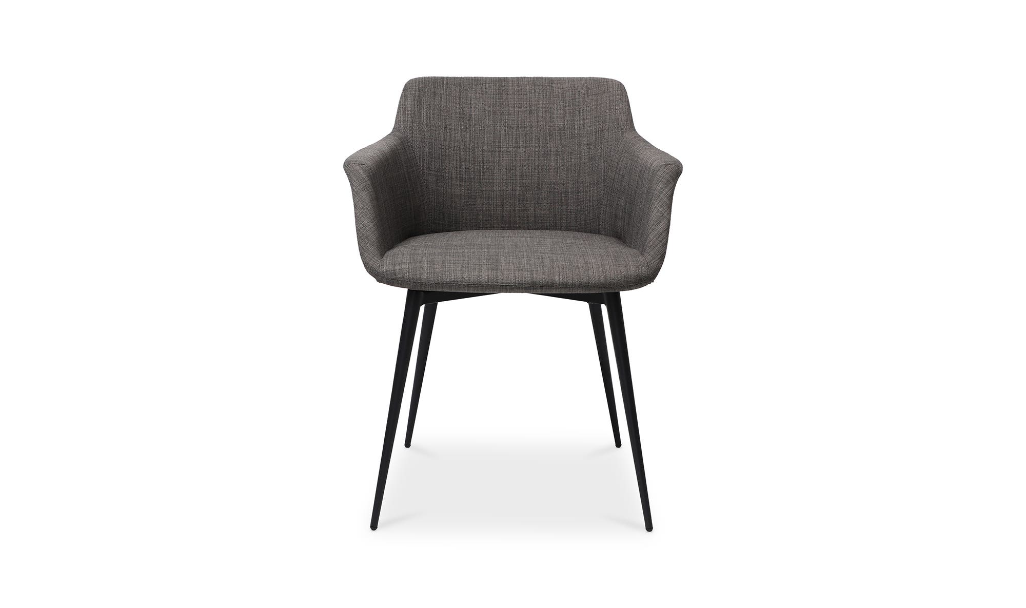 Moe's Ronda Contemporary Armchair Set of 2 - Dark Gray