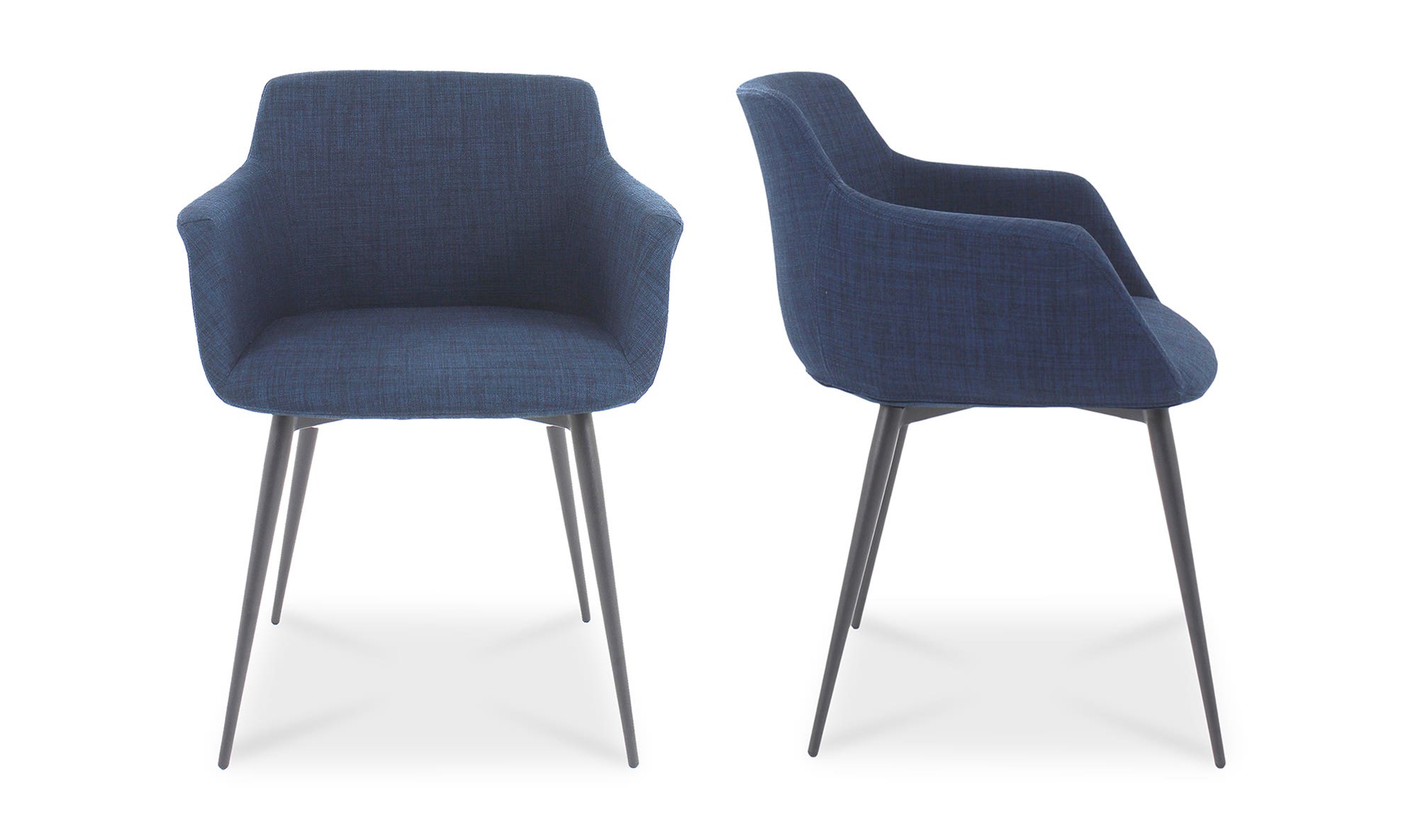 Moe's Ronda Contemporary Armchair Set of 2 - Blue