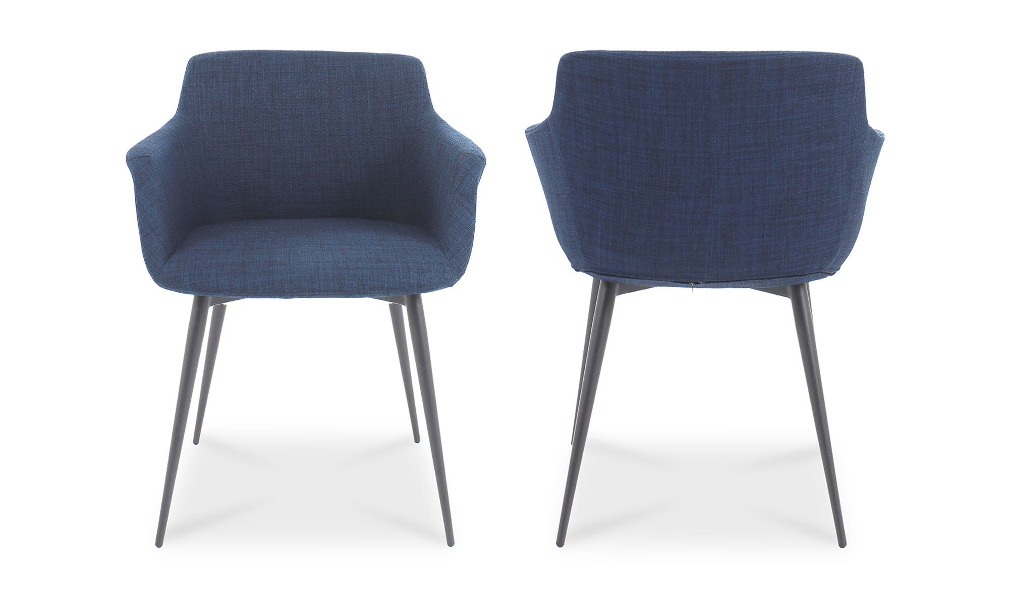 Moe's Ronda Contemporary Armchair Set of 2 - Blue