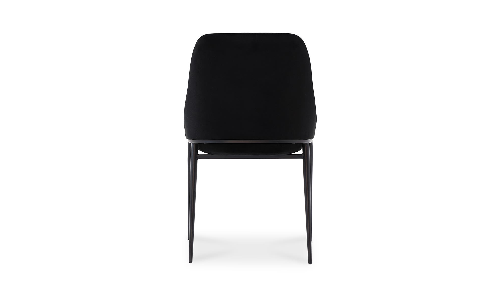 Moe's Sedona Contemporary Dining Chair Set of 2 - Shadowed Black Velvet