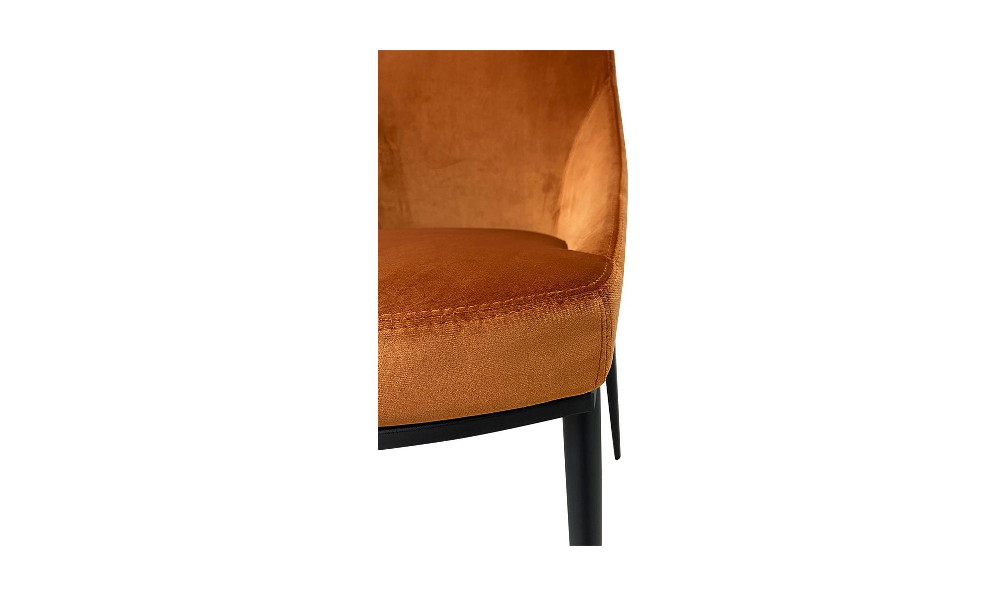 Moe's Sedona Contemporary Dining Chair Set of 2 - Orange