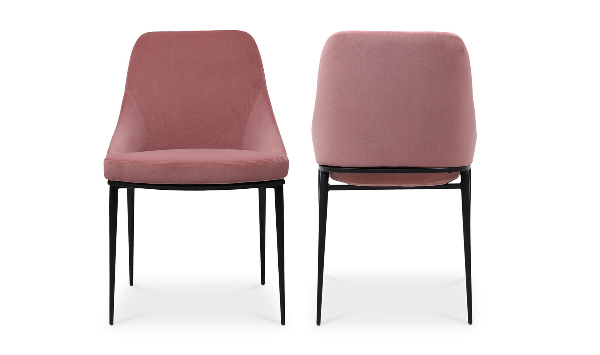 Moe's Sedona Contemporary Dining Chair Set of 2 - Pink