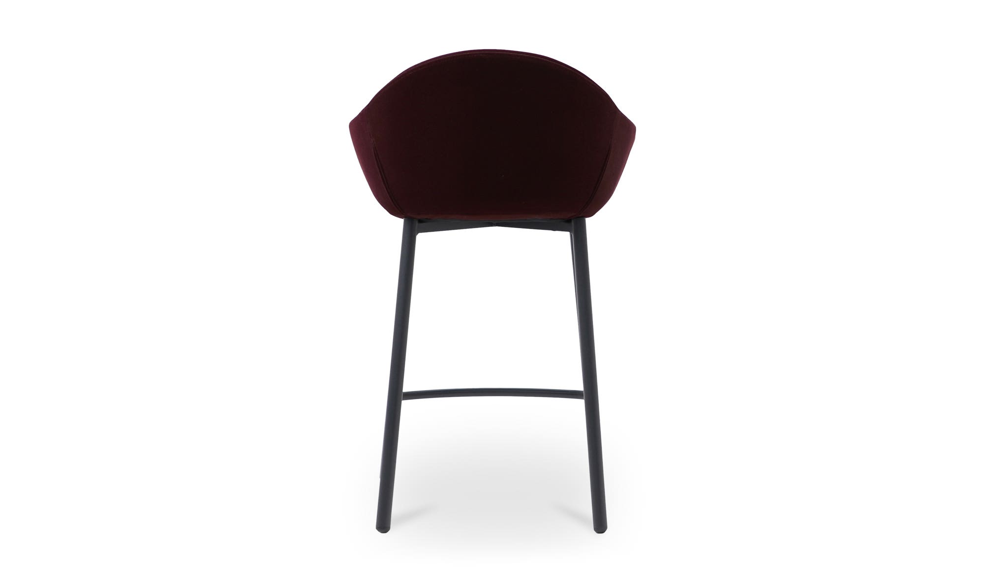 Moe's Emily Modern Counter Stool - Wine Velvet