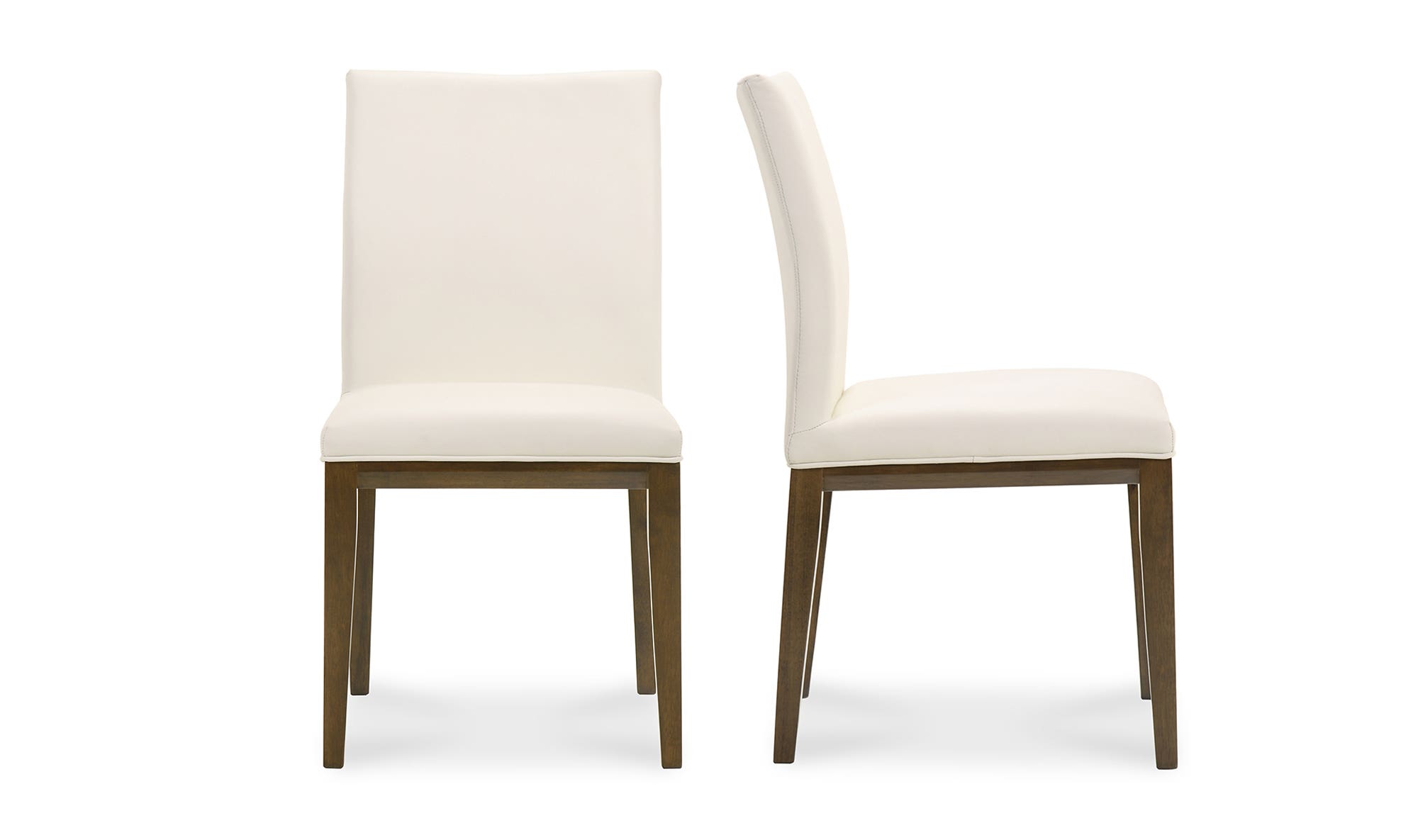 Moe's Frankie Modern Dining Chair Set of 2 - White