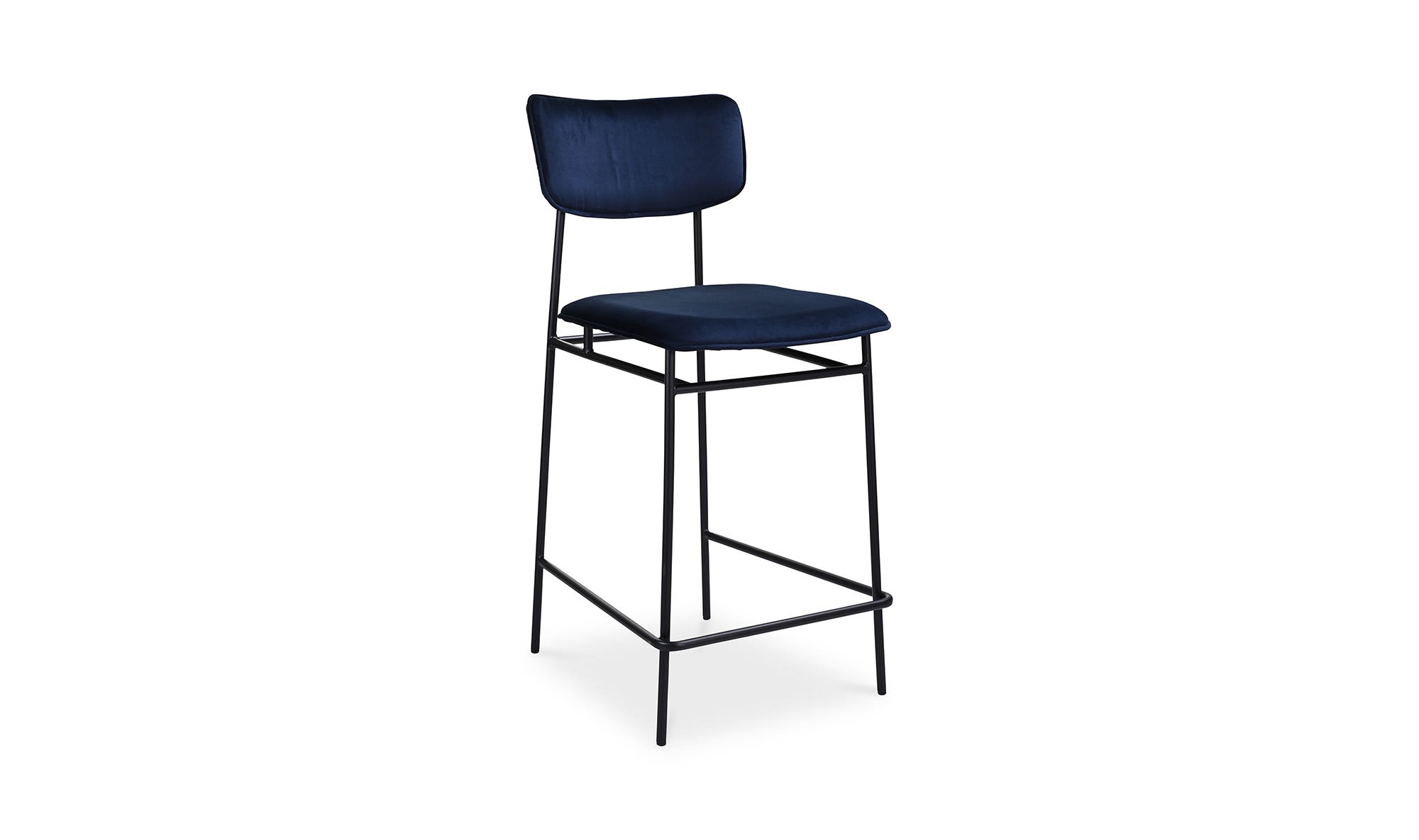 Moe's Sailor Modern Counter Stool - Blue