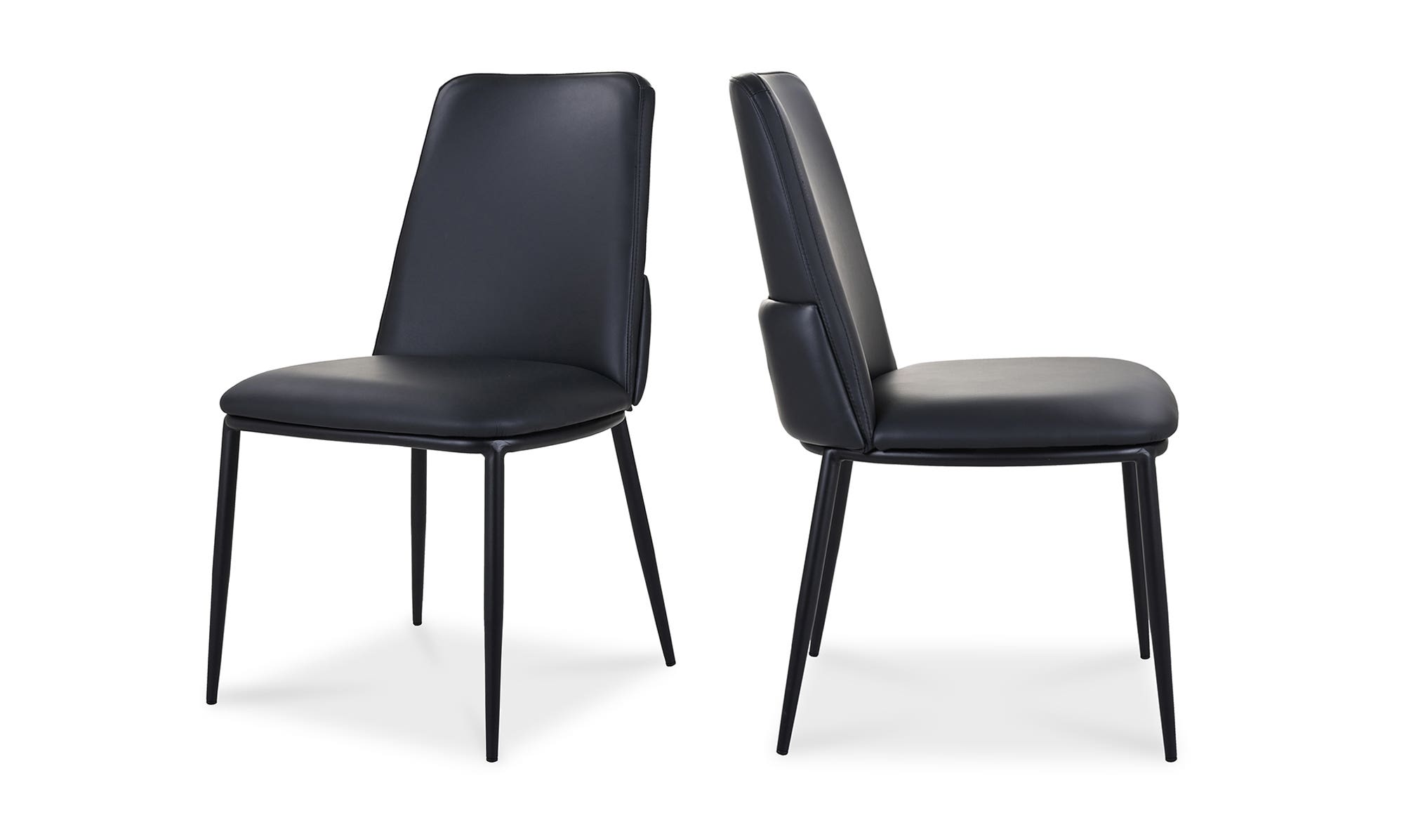 Moe's Douglas Contemporary Dining Chair Set of 2 - Black