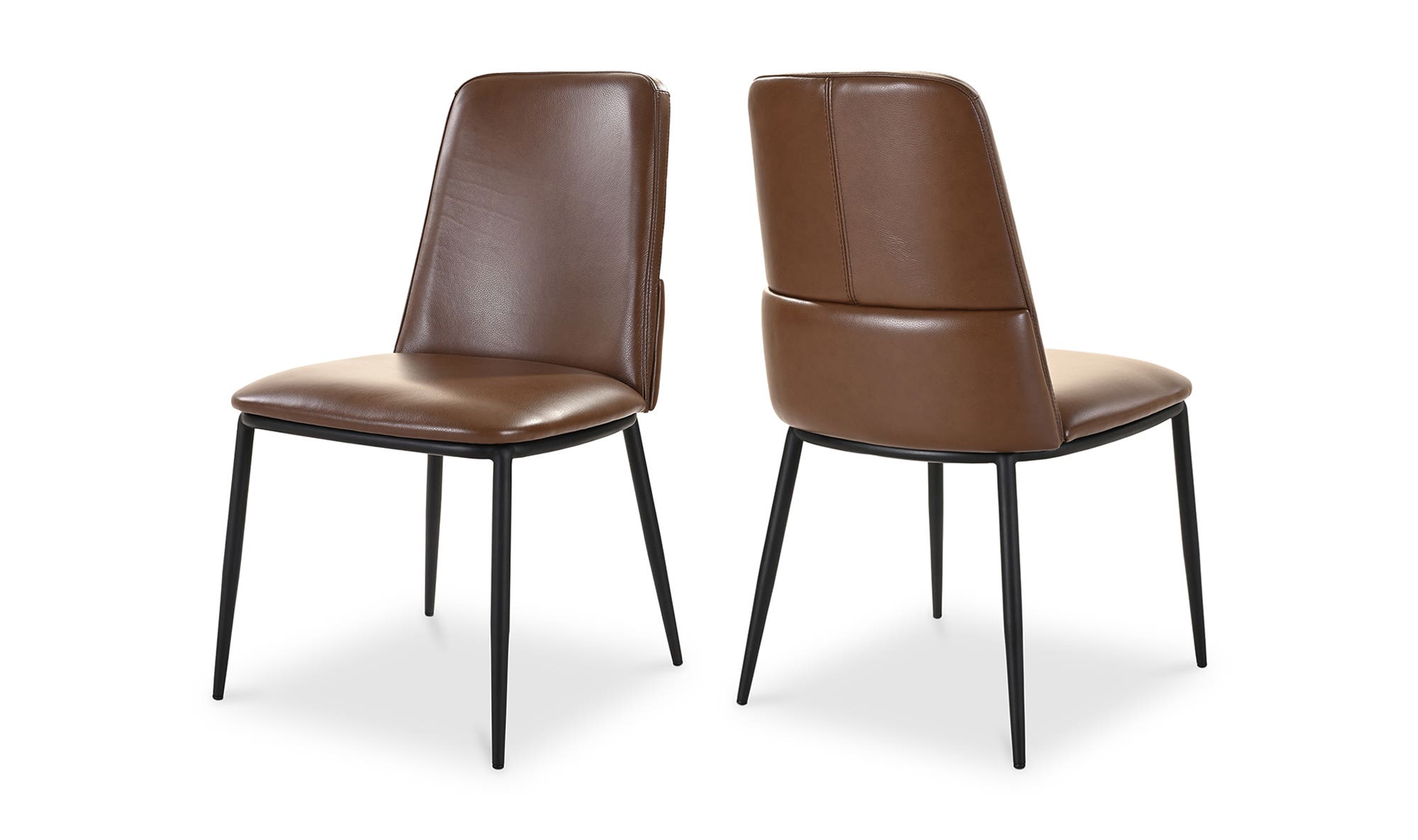 Moe's Douglas Contemporary Dining Chair Set of 2 - Dark Brown