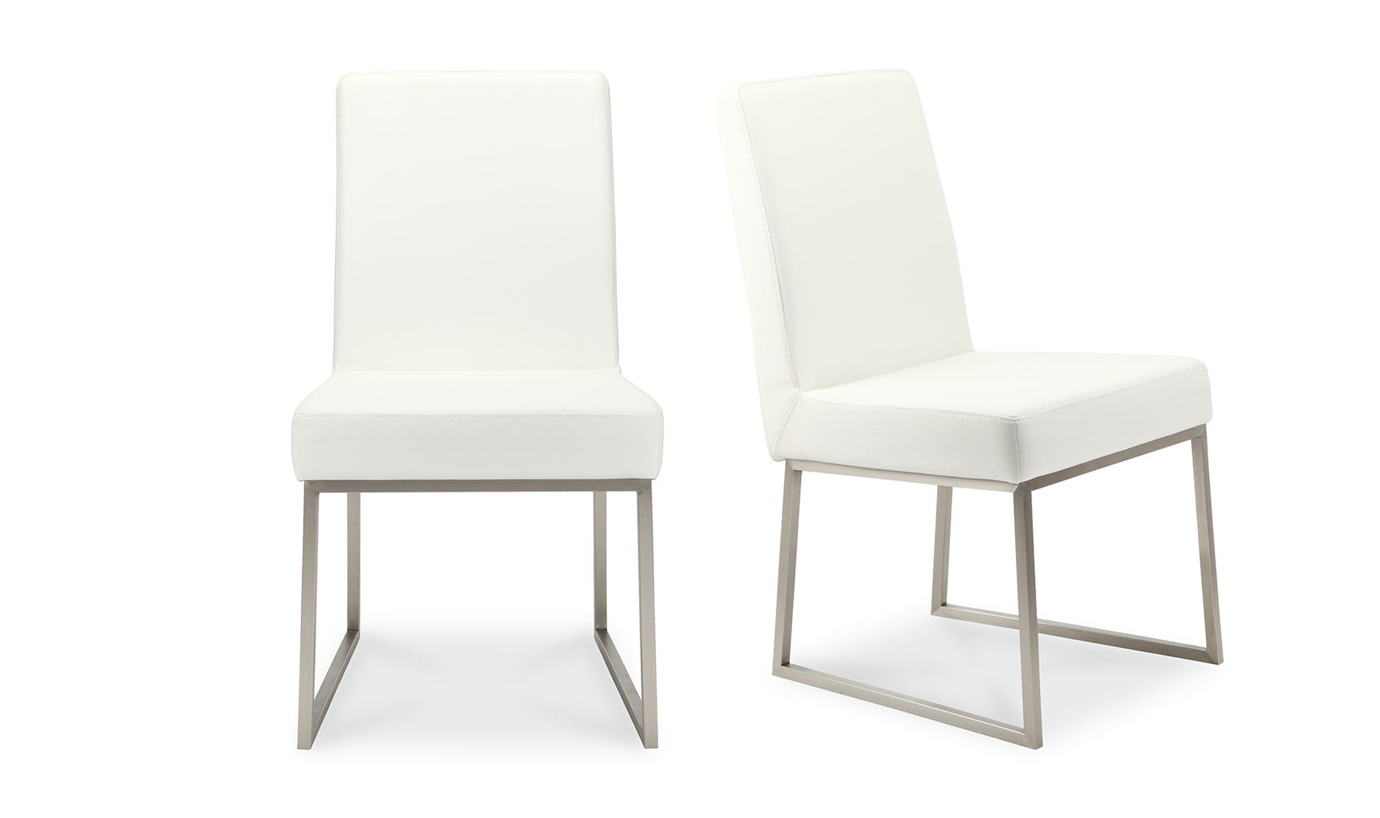 Moe's - Tyson Modern Dining Chair Set of 2 in White