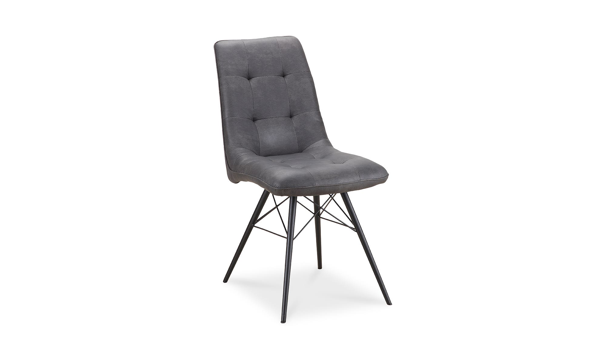 Moe's - Morrison Industrial Side Chair Set of 2 in Gray