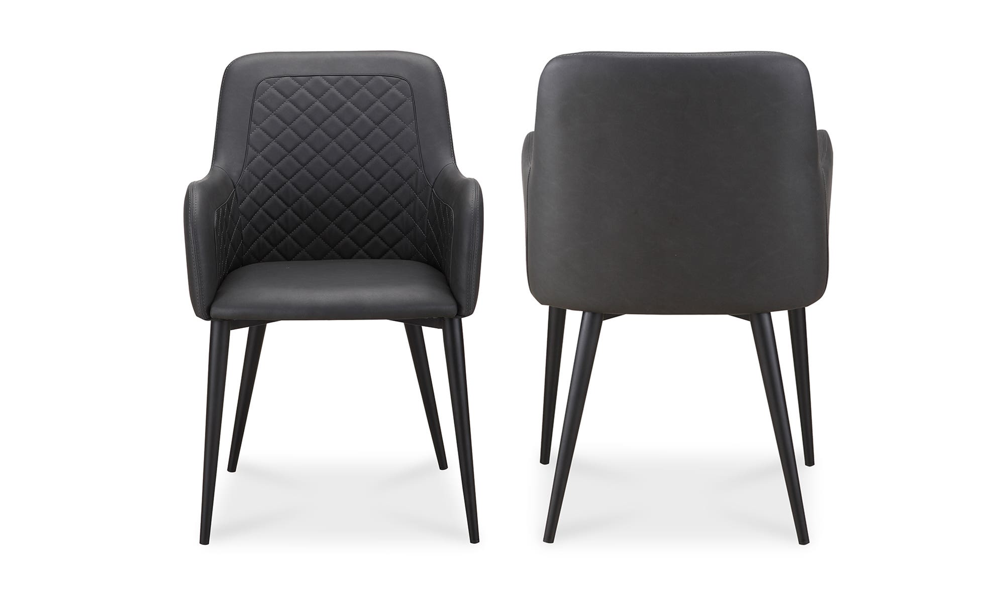 Moe's Cantata Contemporary Dining Chair Set of 2 - Black