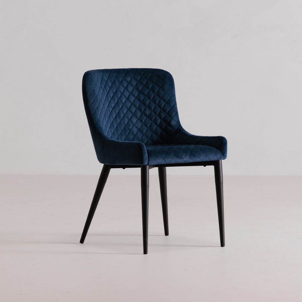 Moe's Etta Contemporary Dining Chair - Navy Blue