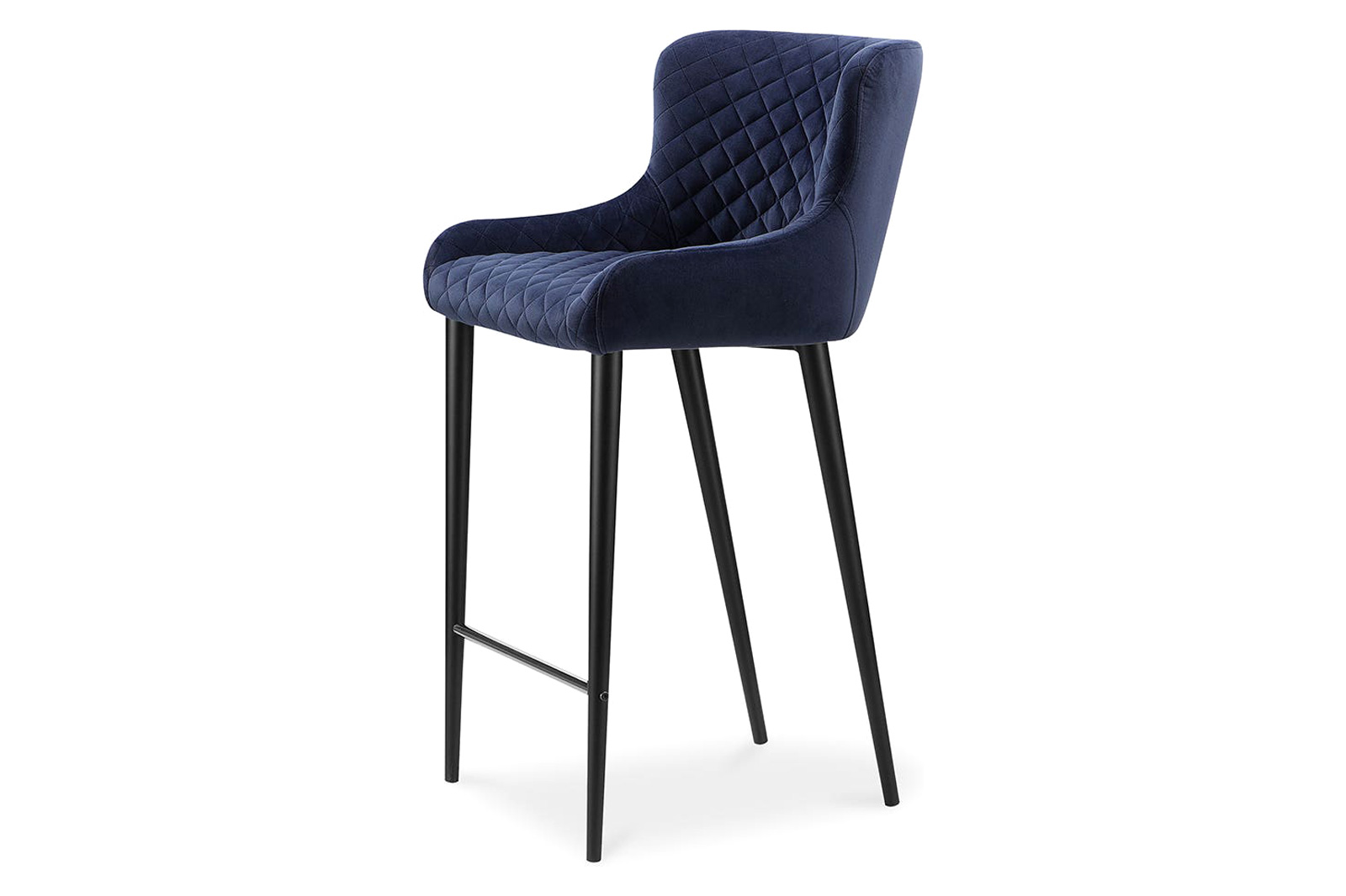 Moe's Etta Contemporary Counter Stool - Navy Blue