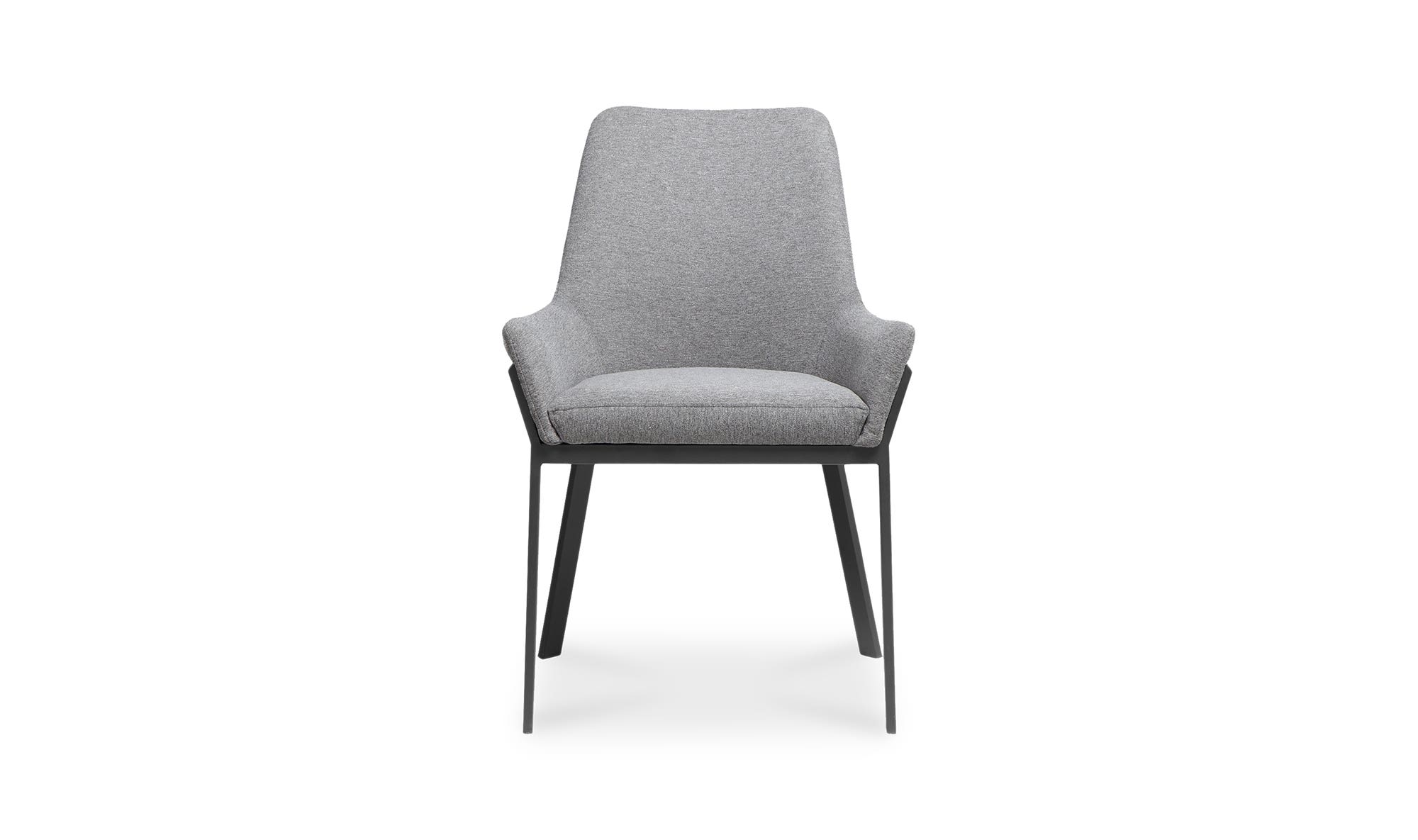 Moe's - Lloyd Contemporary Dining Chair Set of 2 in Dark Gray