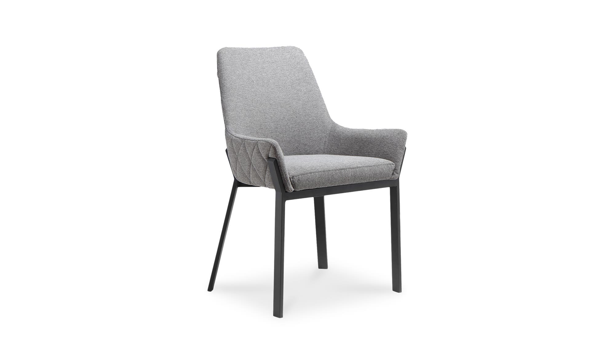 Moe's - Lloyd Contemporary Dining Chair Set of 2 in Dark Gray