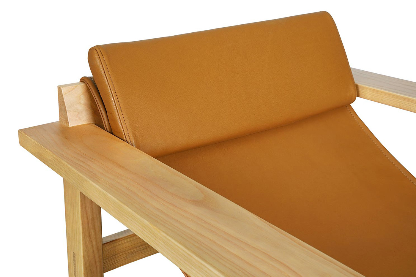 Moe's Annex Lounge Chair - Hazel Brown Leather