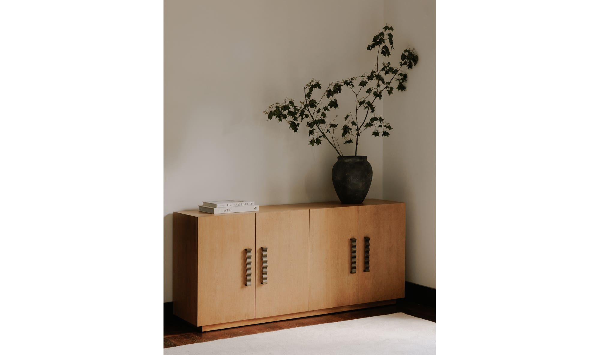 Moe's - Cara Mid-Century Modern Sideboard in Natural