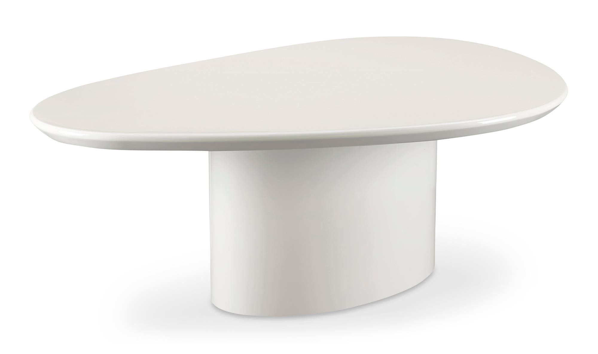 Moe's Eden Modern Coffee Table - Ivory White Lacquer