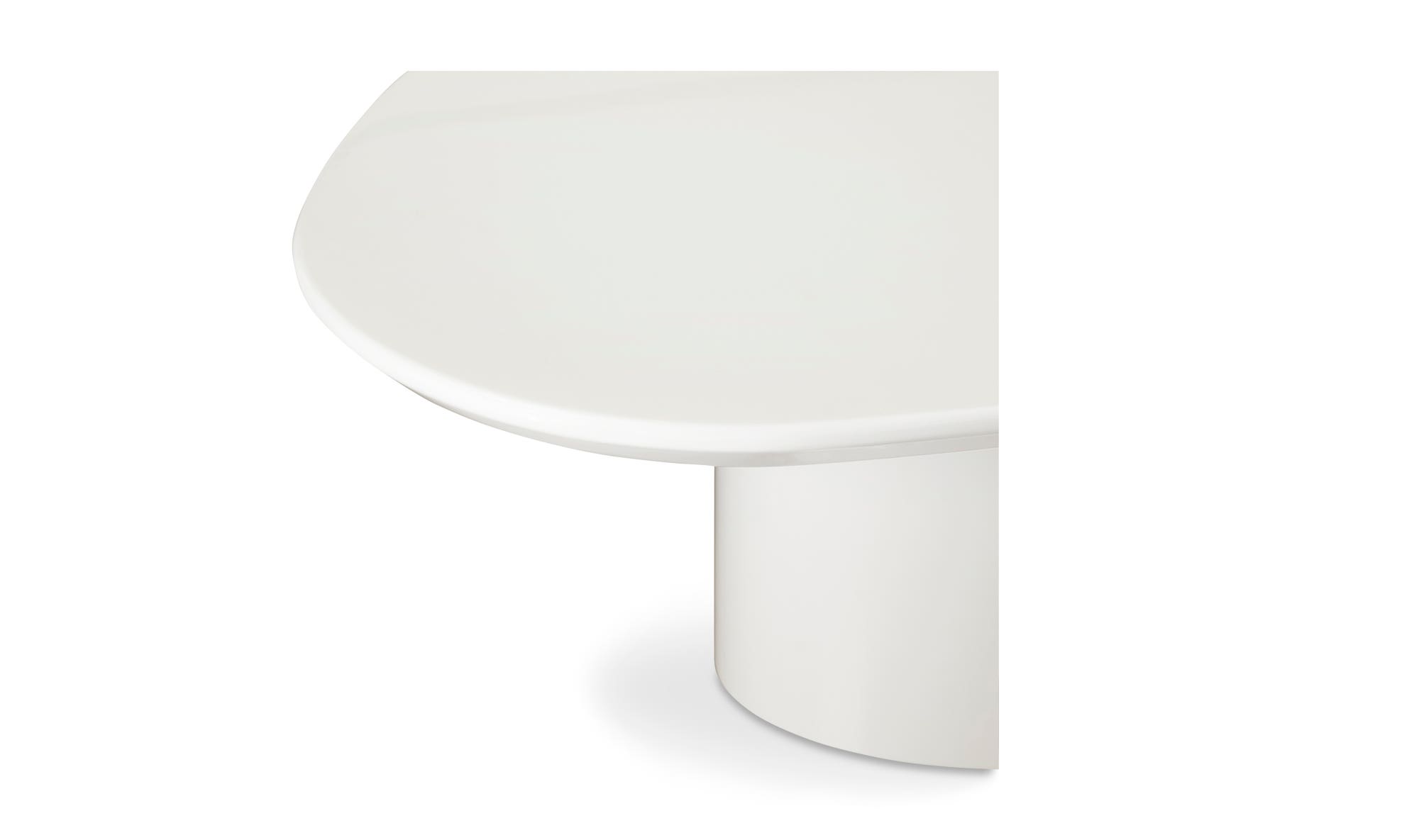 Moe's Eden Modern Coffee Table - Ivory White Lacquer