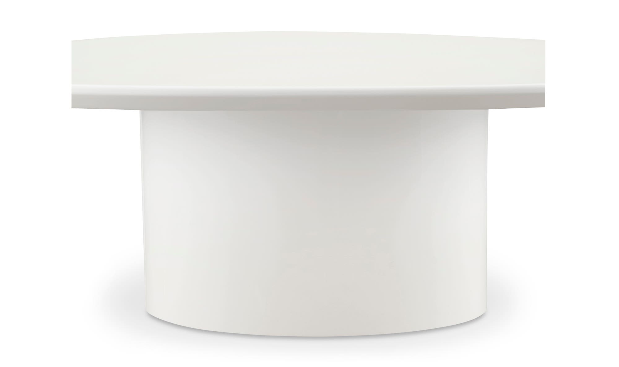 Moe's Eden Modern Coffee Table - Ivory White Lacquer