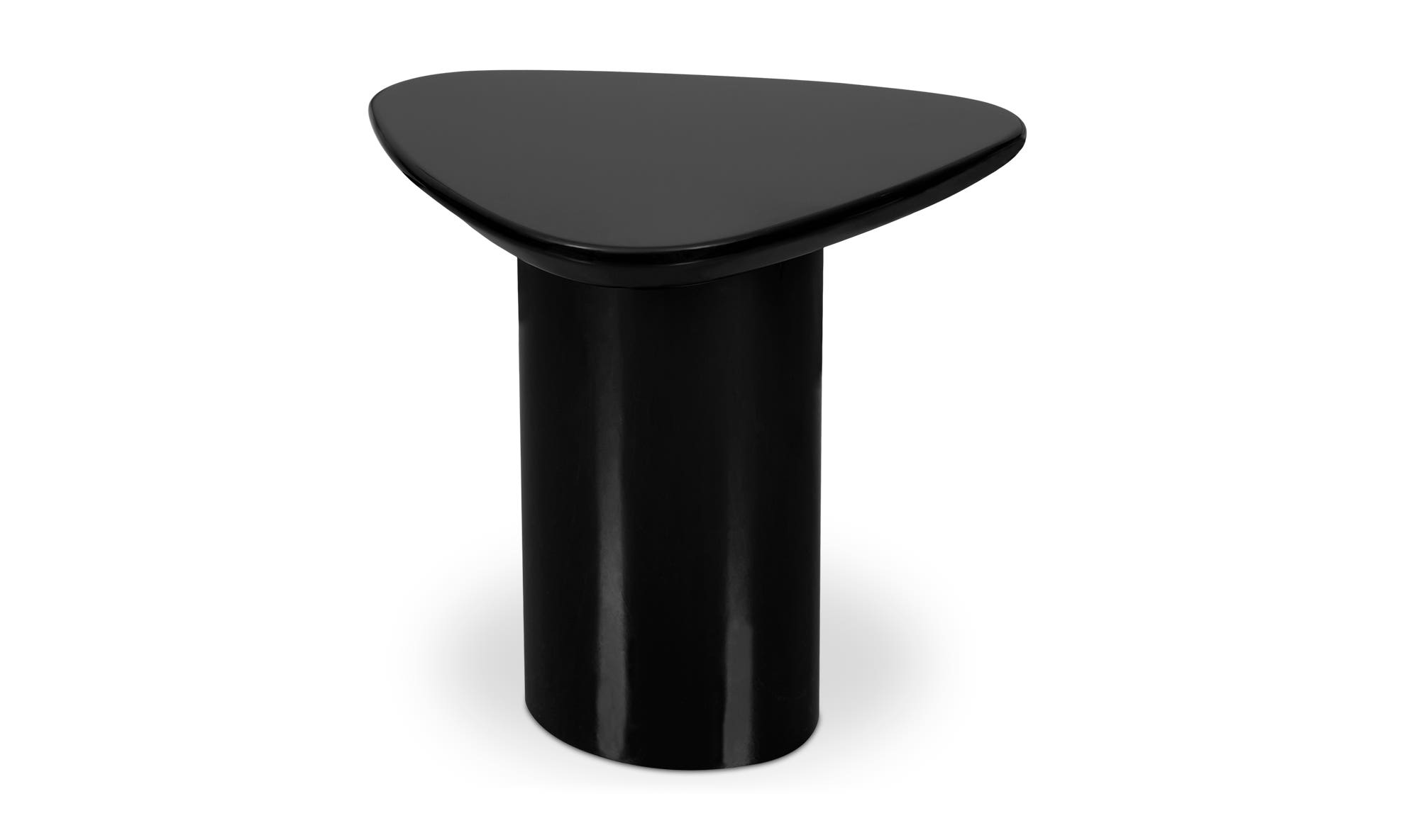 Moe's Eden Modern Triangular Accent Table - Black Lacquer