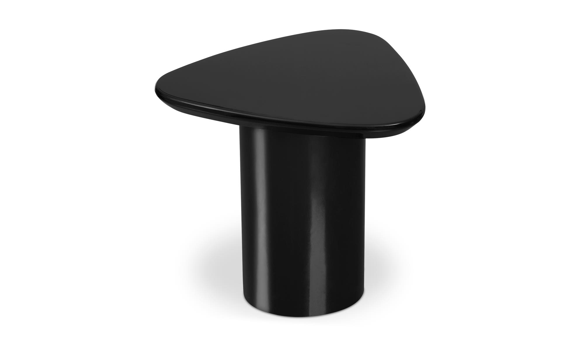 Moe's Eden Modern Triangular Accent Table - Black Lacquer