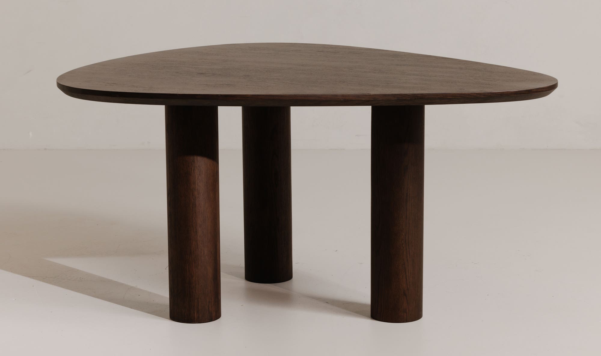 Moe's Finley Contemporary Triangular Dining Table - Smoked