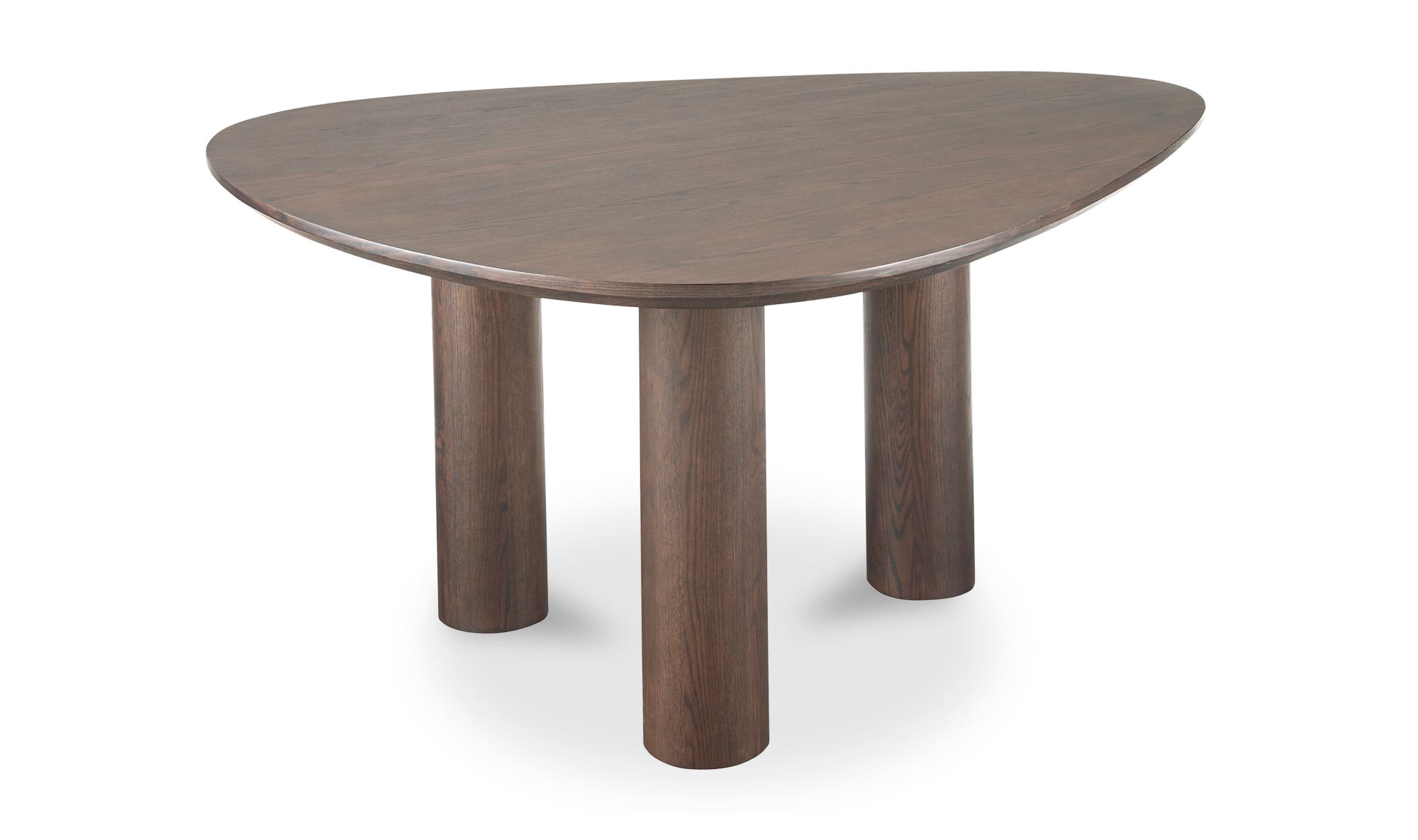 Moe's Finley Contemporary Triangular Dining Table - Smoked