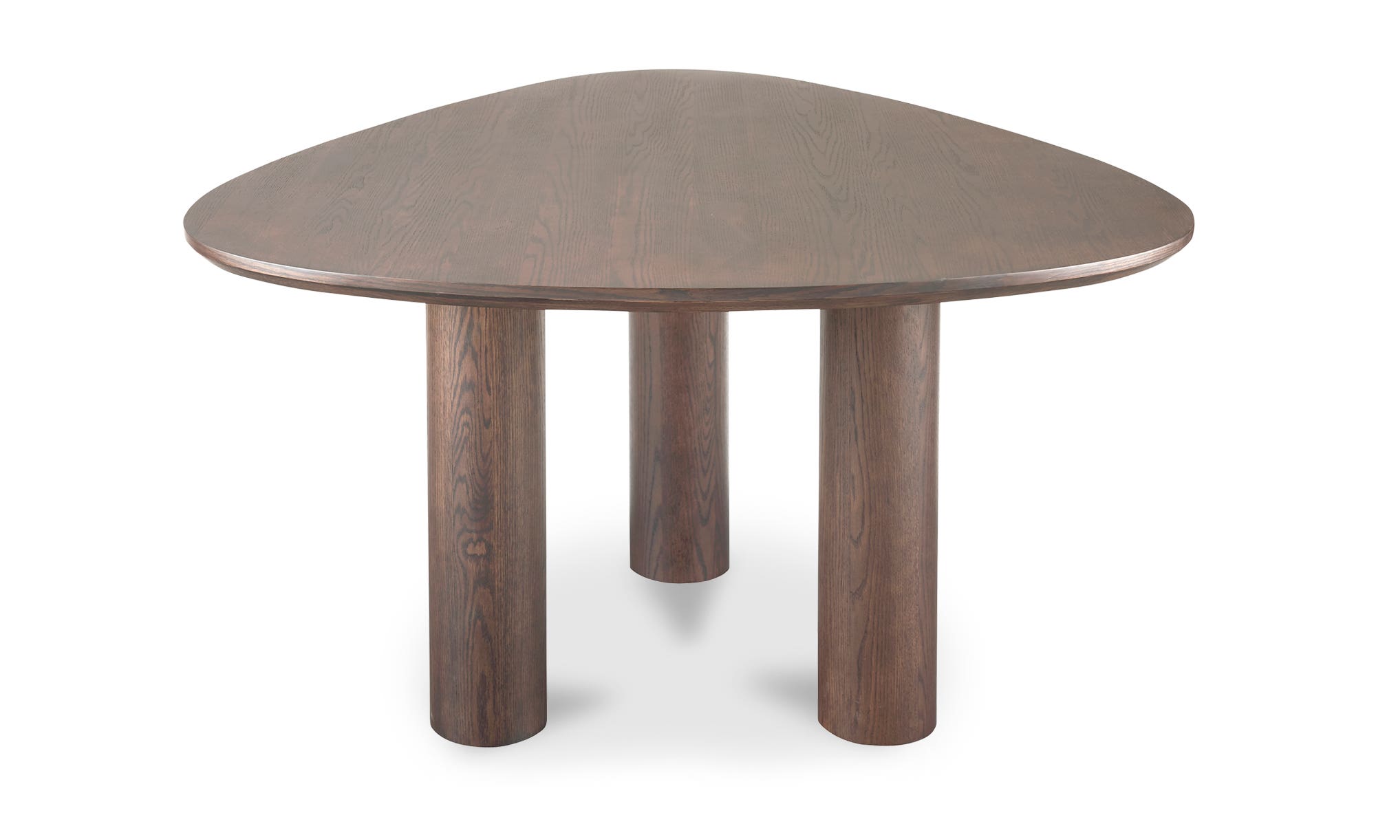 Moe's Finley Contemporary Triangular Dining Table - Smoked