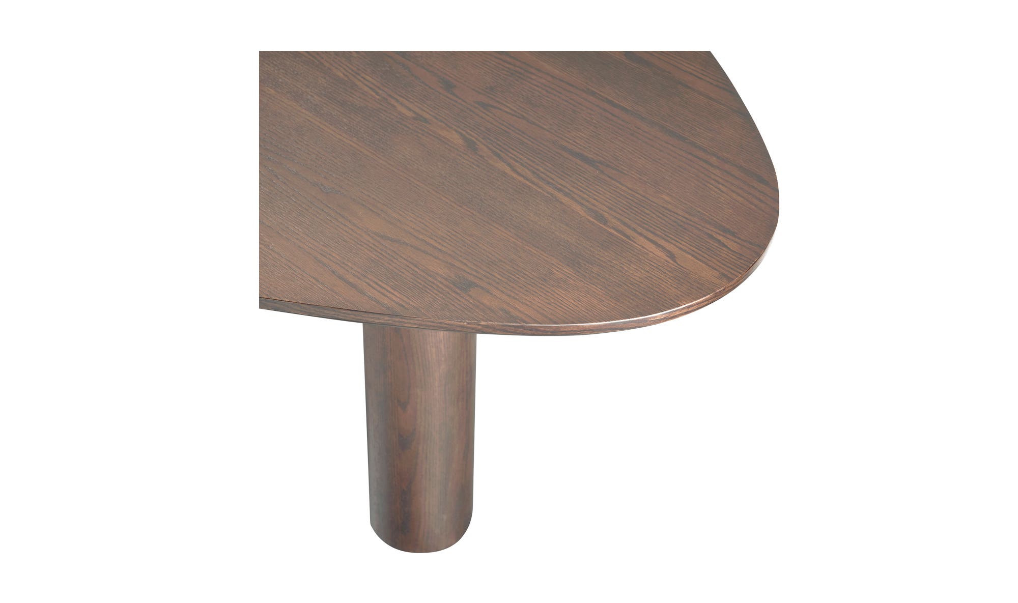 Moe's Finley Contemporary Triangular Dining Table - Smoked