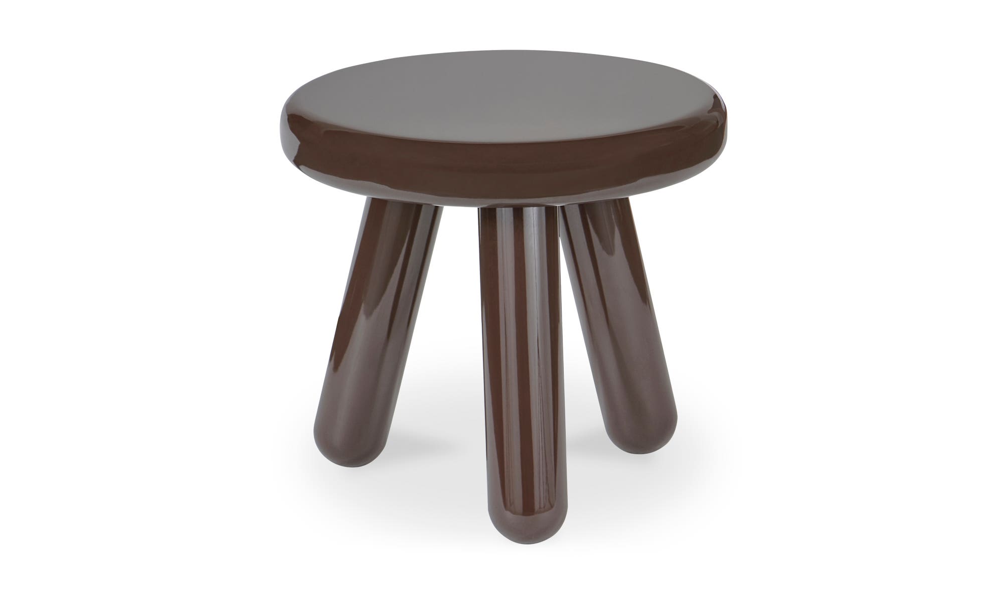 Moe's Joy Contemporary Accent Table - Dark Brown Lacquer