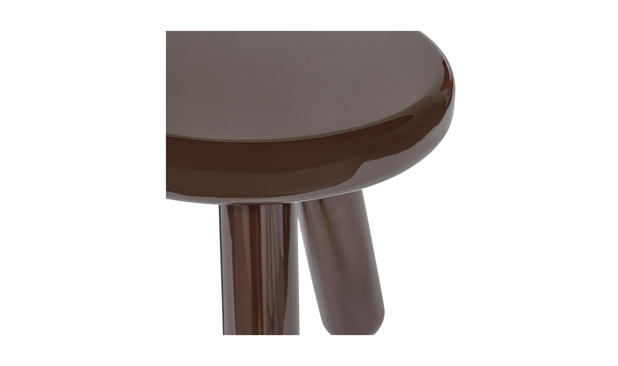 Moe's Joy Contemporary Accent Table - Dark Brown Lacquer