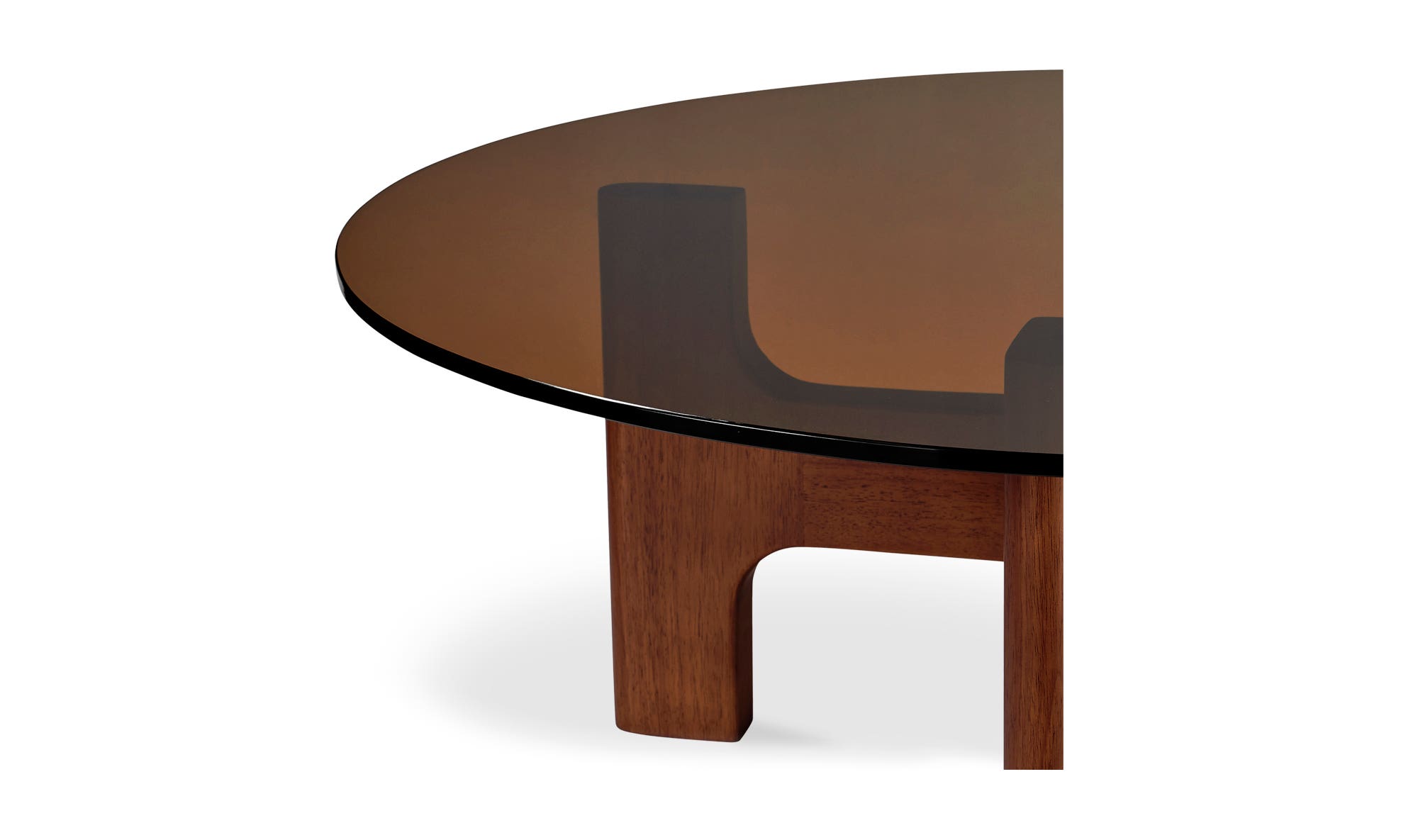 Moe's - Luke Contemporary Round Coffee Table in Amber