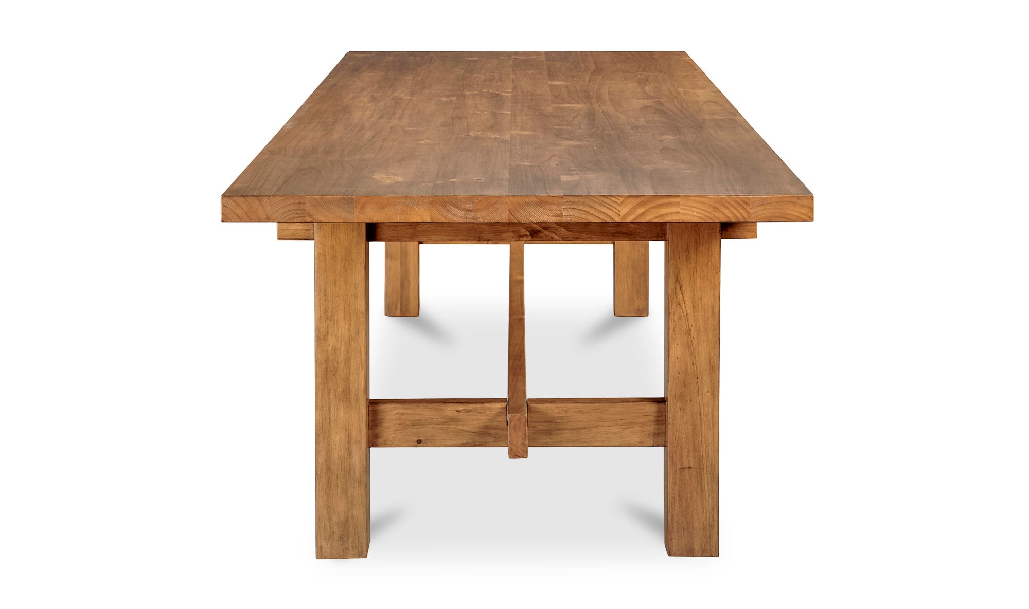 Moe's Mikoshi Rustic Rectangular Dining Table - Vintage Brown, Large