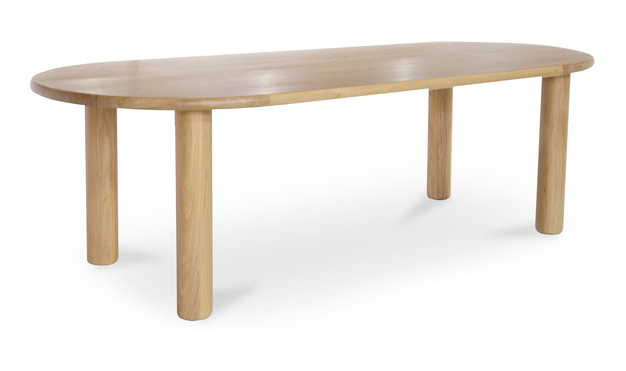 Moe's Milo Contemporary Oval Dining Table - Oak, Small