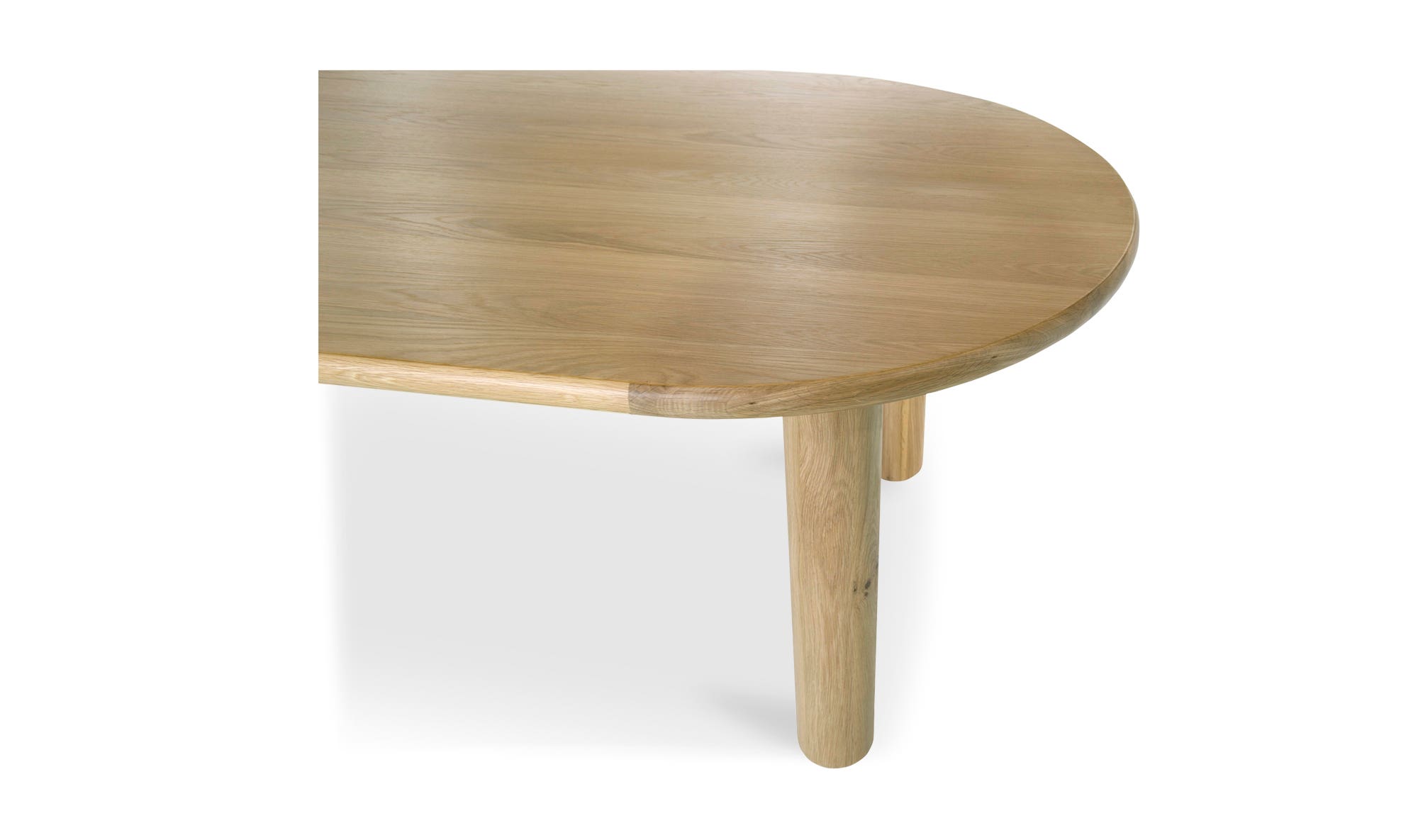 Moe's Milo Contemporary Oval Dining Table - Oak, Small