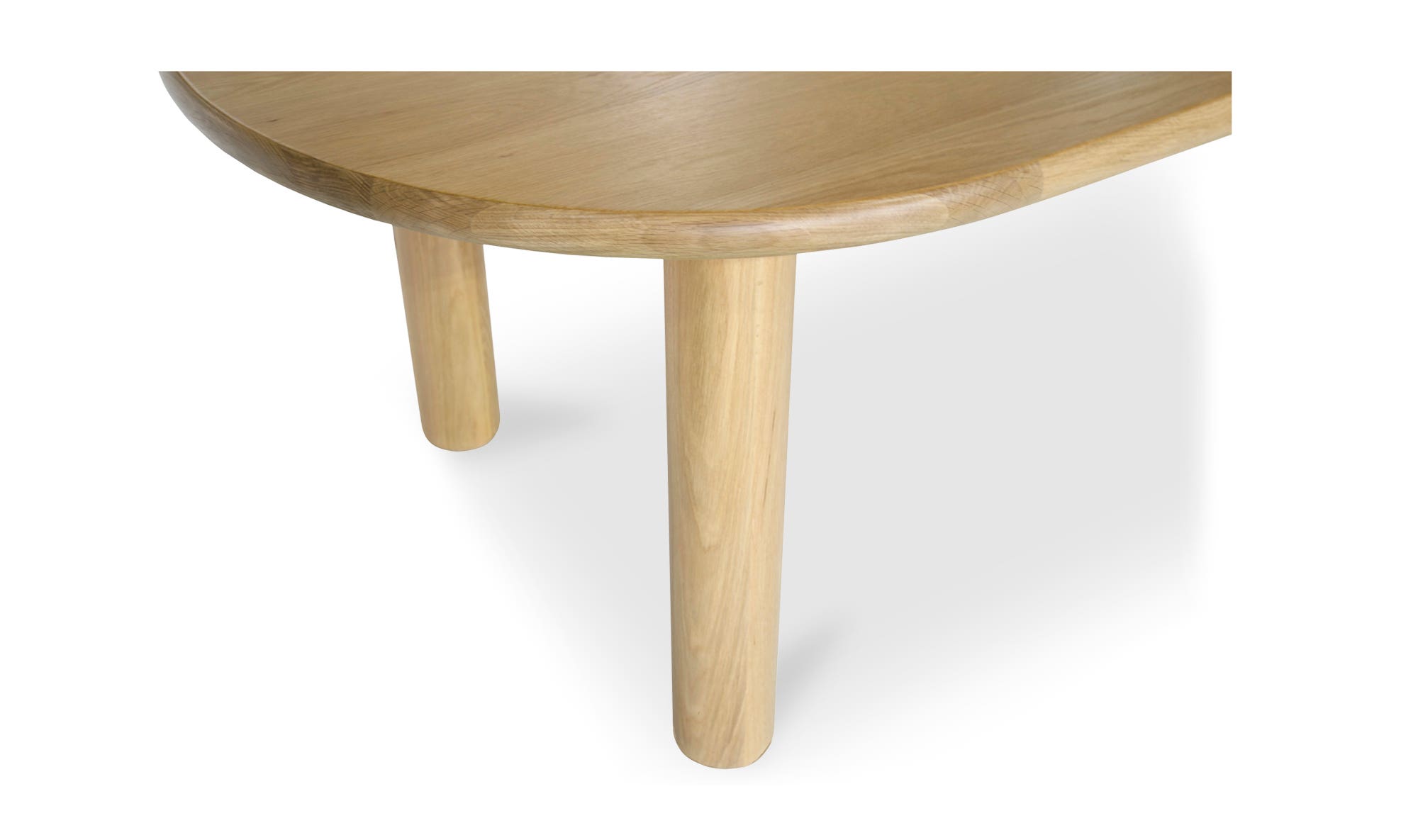 Moe's Milo Contemporary Oval Dining Table - Oak, Small