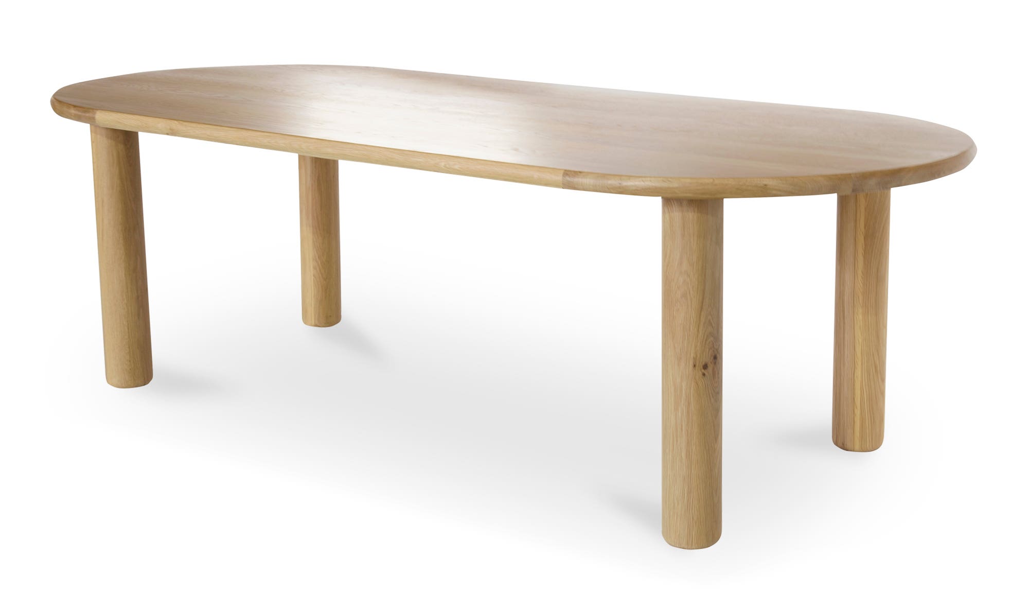 Moe's Milo Contemporary Oval Dining Table - Oak, Small