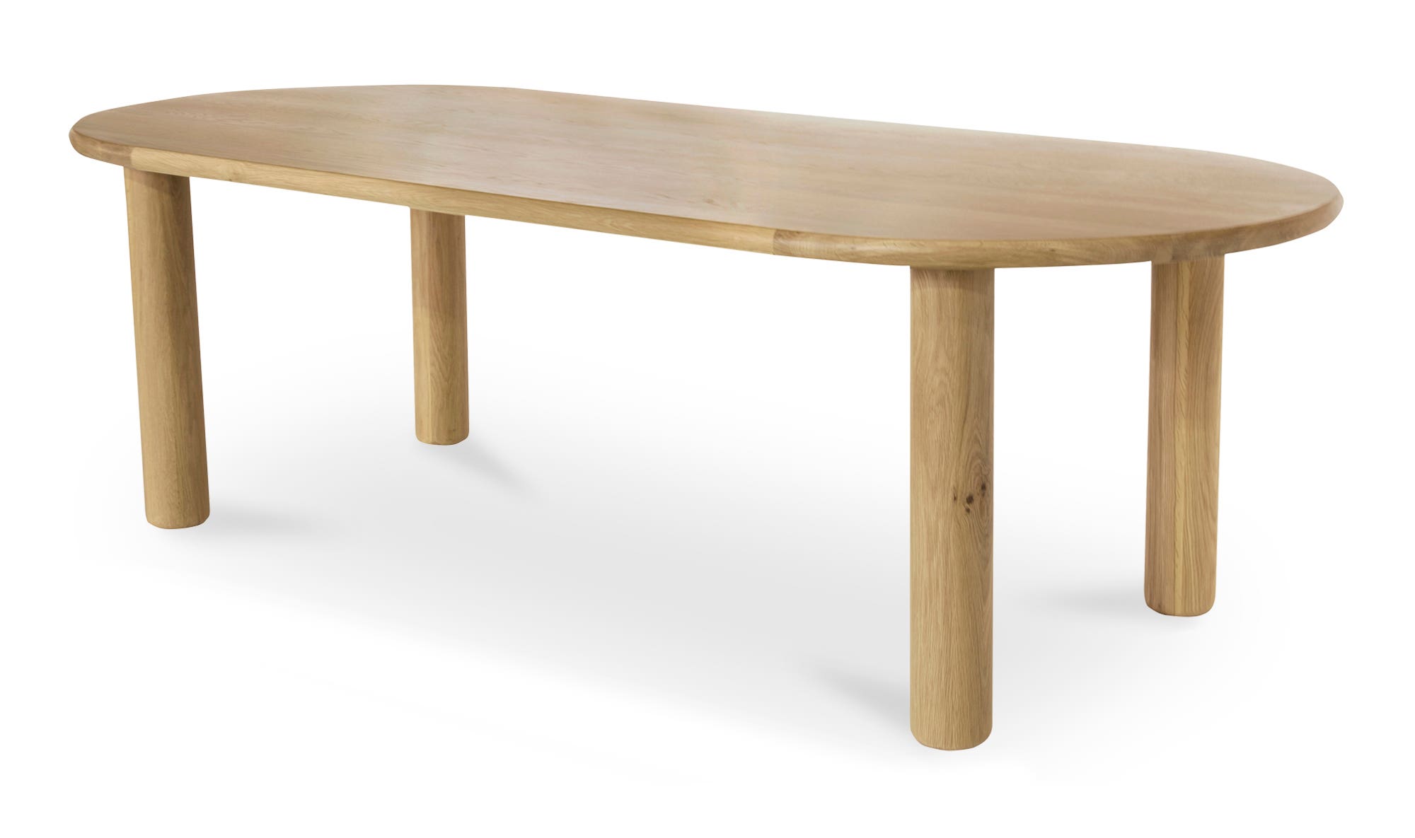 Moe's Milo Contemporary Oval Dining Table - Oak, Large