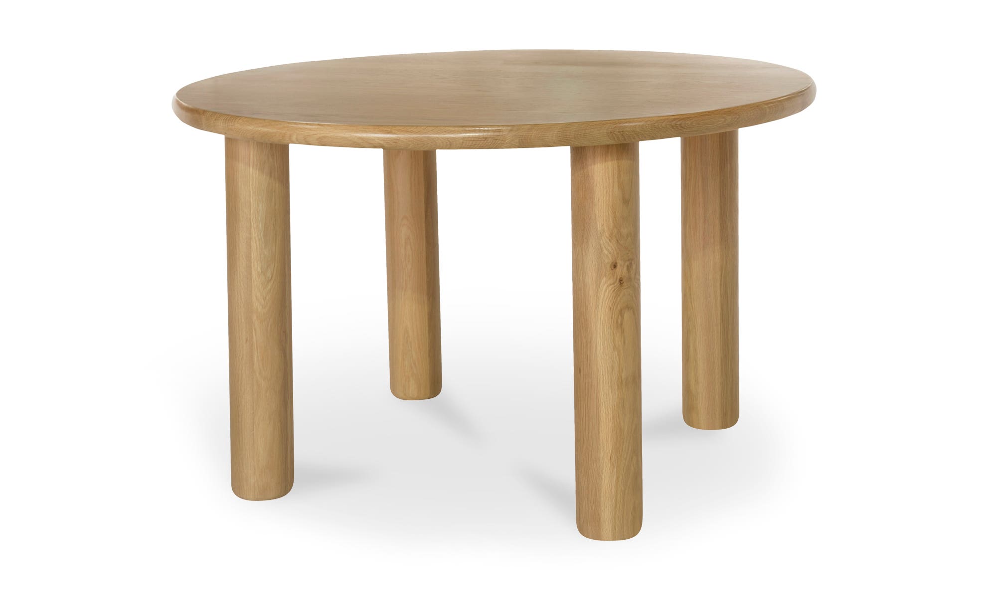 Moe's Milo Contemporary Round Dining Table - Oak, Small