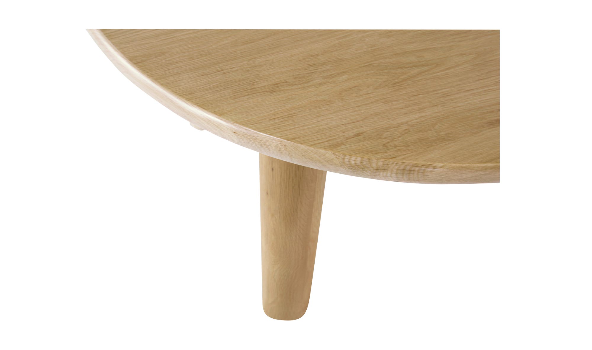 Moe's Milo Contemporary Round Dining Table - Oak, Small